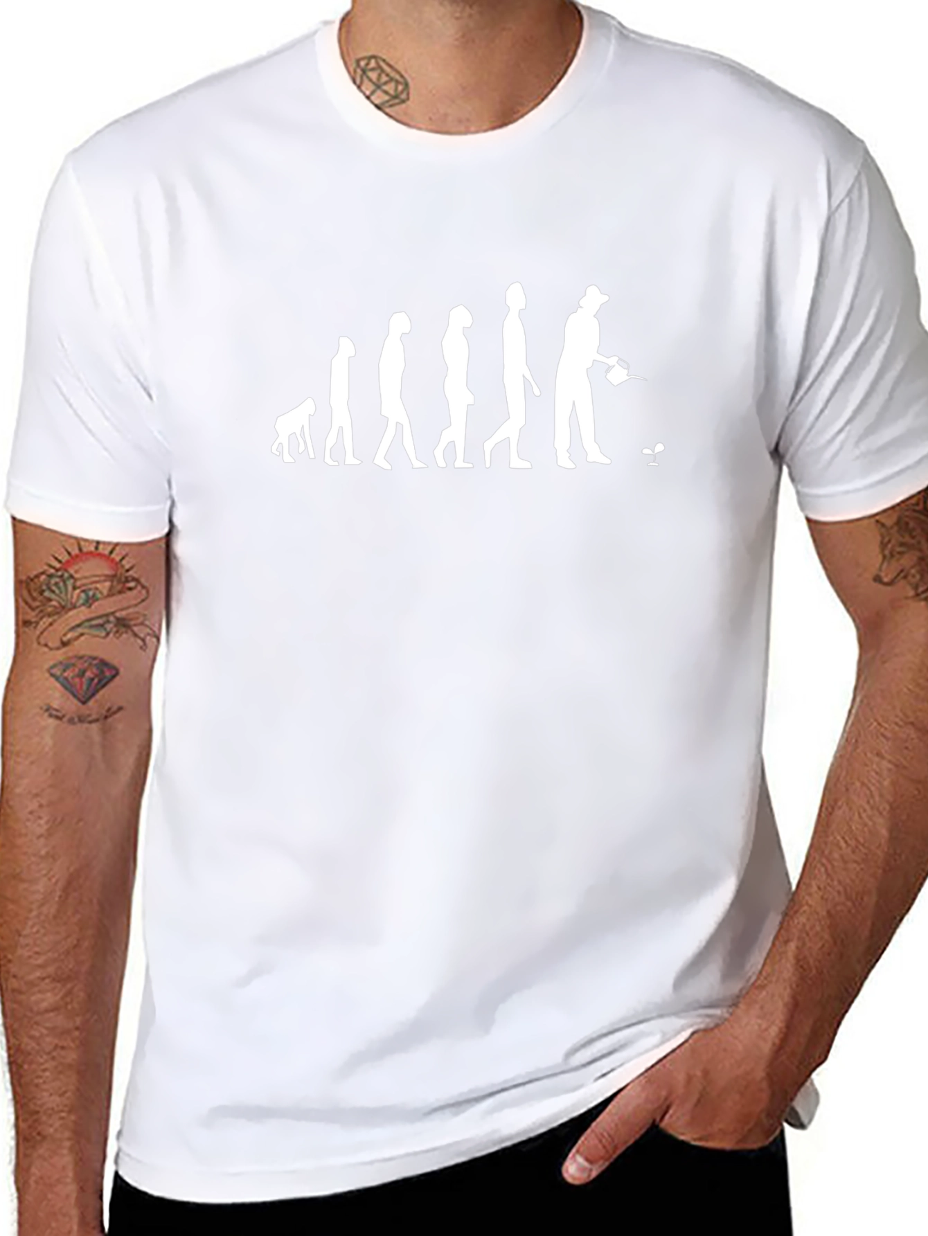 Evolution of Gardener T-Shirt - Black Cotton Tee