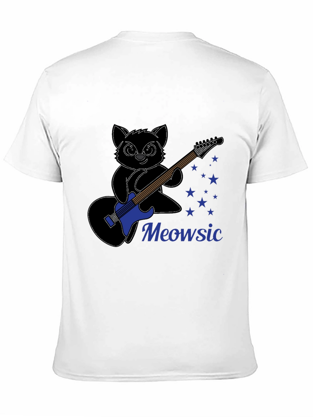 Meowsic T-Shirt: Cat Playing Guitar