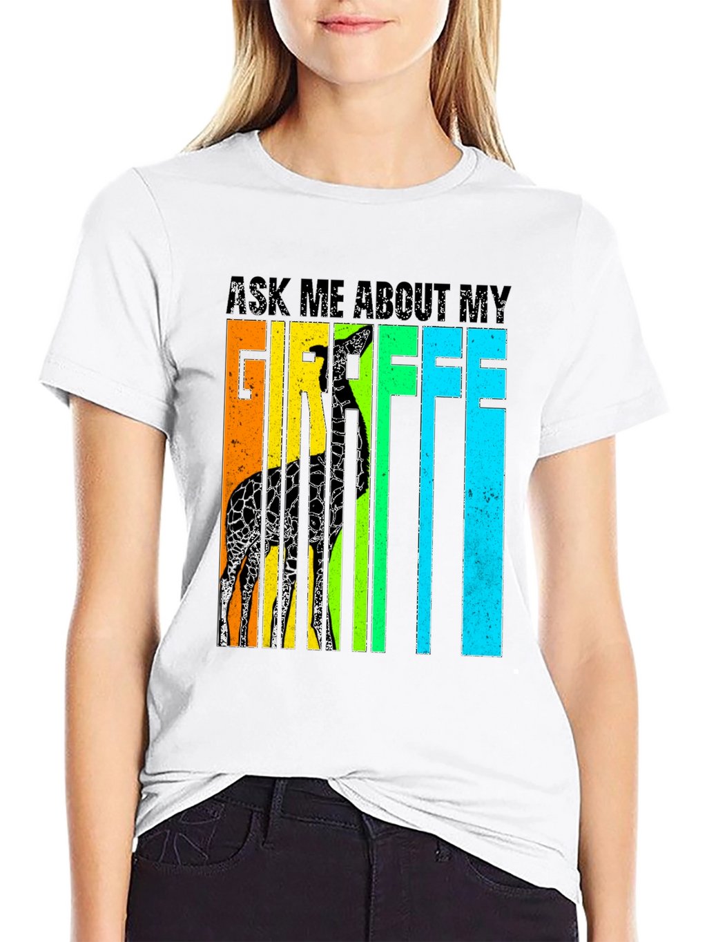 Ask Me About My Giraffe T-Shirt - Novelty Tee