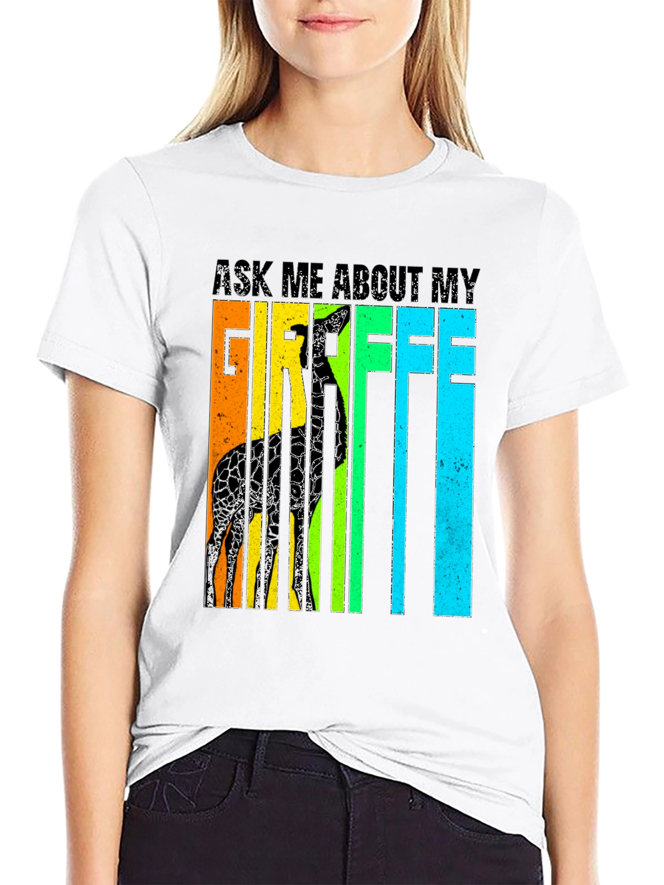 Ask Me About My Giraffe T-Shirt - Novelty Tee