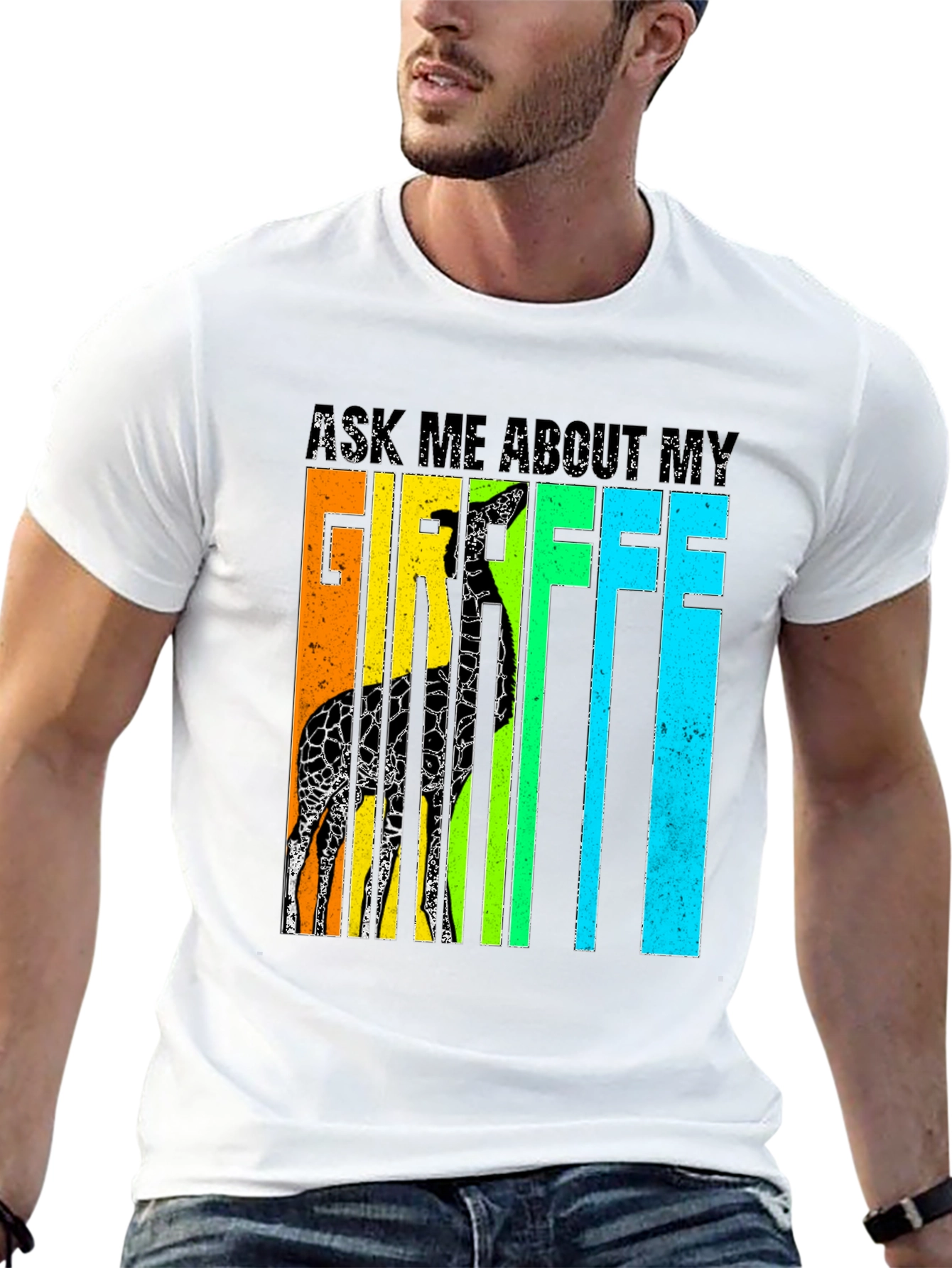 Ask Me About My Giraffe T-Shirt - Novelty Tee