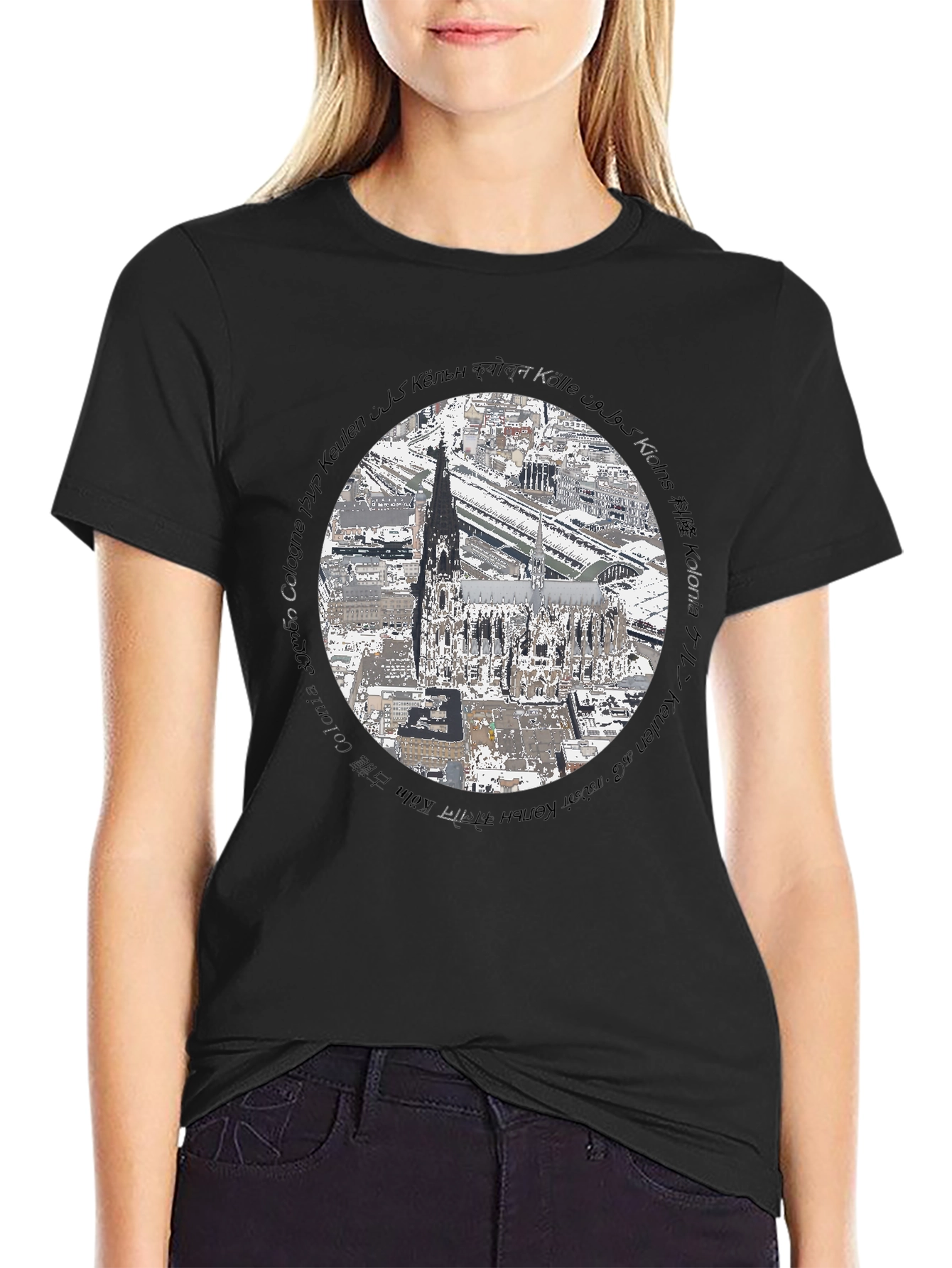 Cologne Cathedral T-Shirt - Architectural Landmark Tee