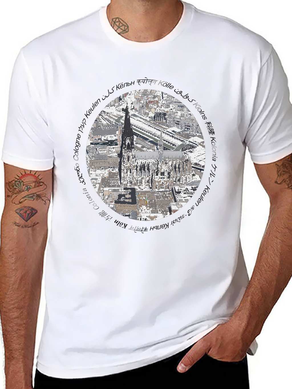 Cologne Cathedral T-Shirt - Architectural Landmark Tee