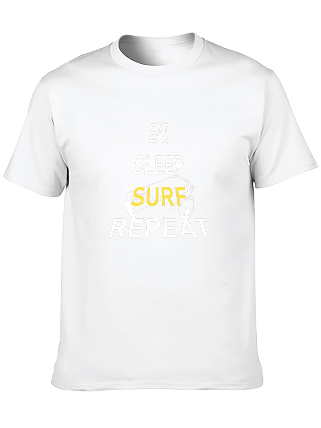 Eat Sleep Surf Repeat T-Shirt - Surfing Lifestyle Tee