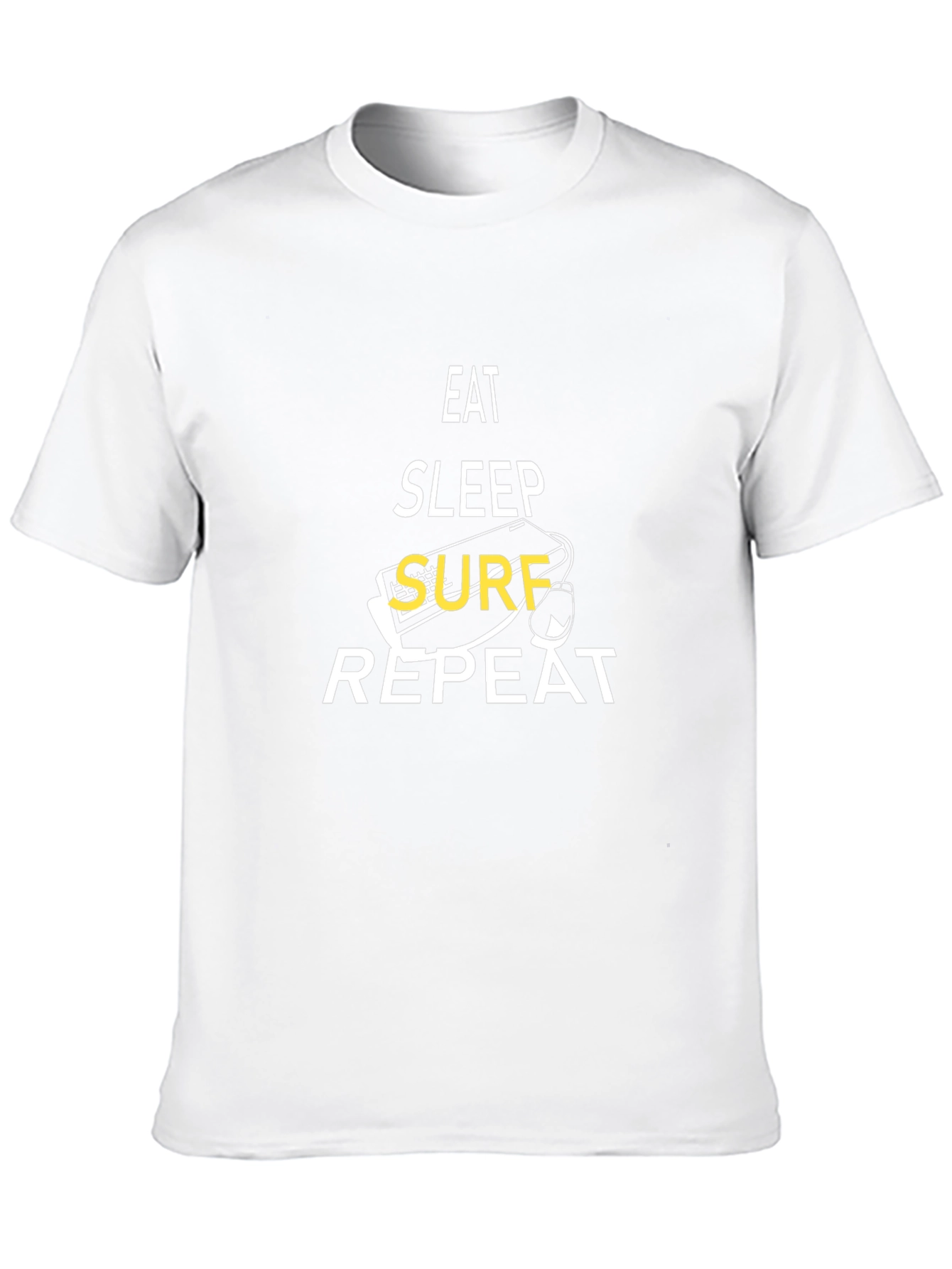 Eat Sleep Surf Repeat T-Shirt - Surfing Lifestyle Tee