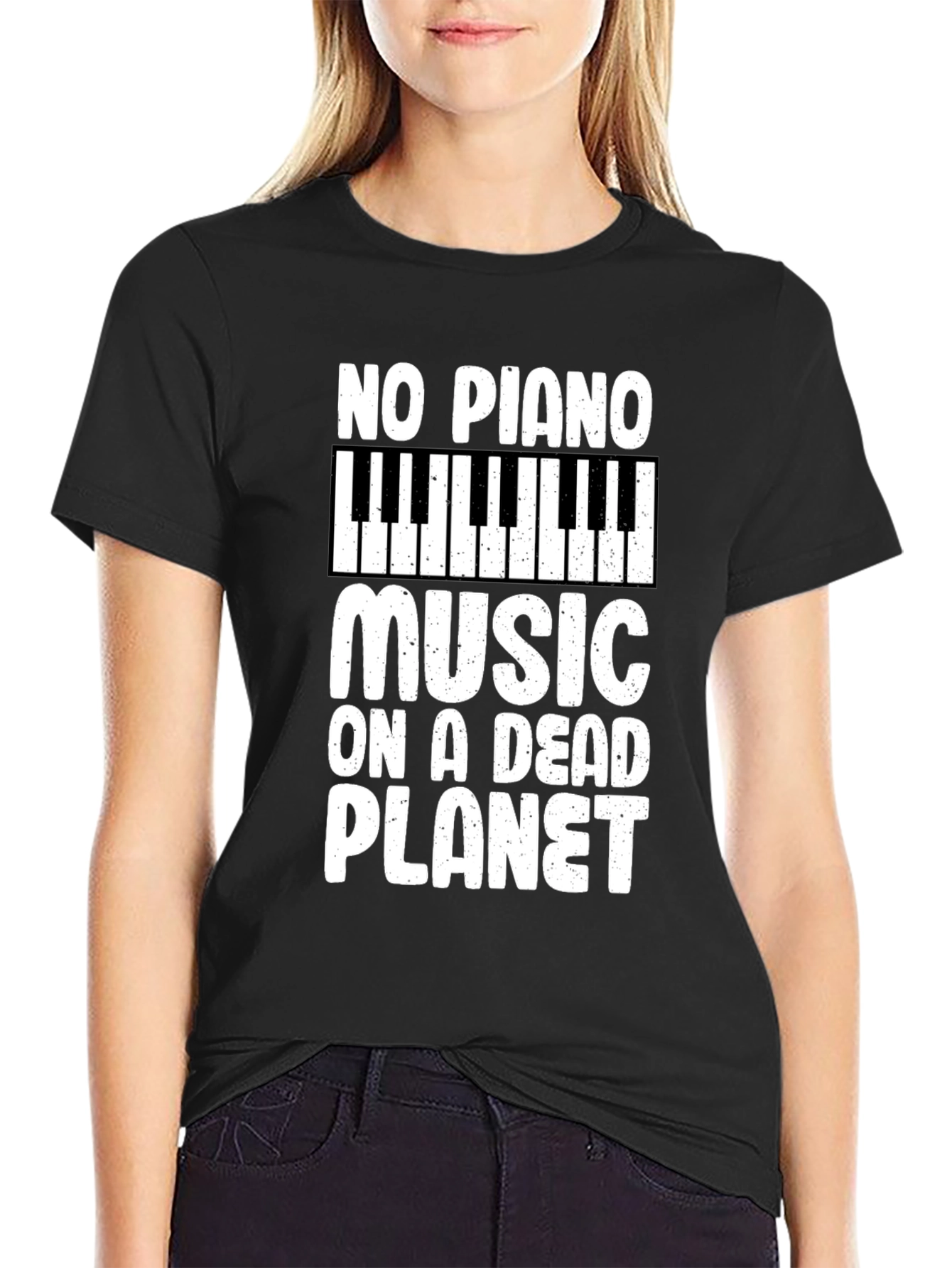 No Piano Music on a Dead Planet T-Shirt