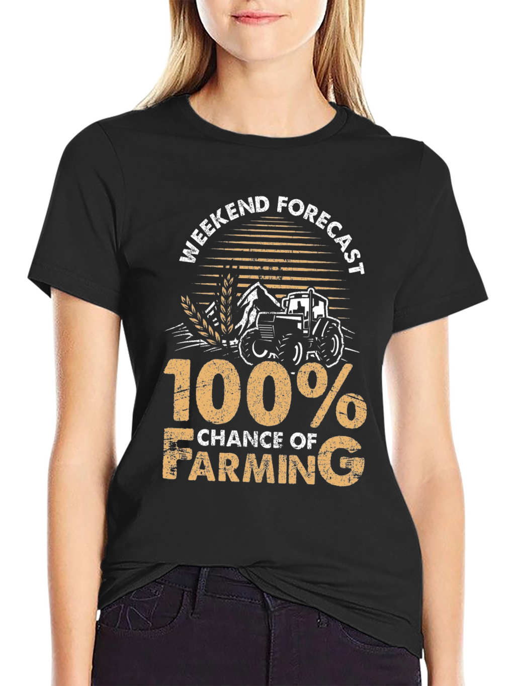 Farming Forecast T-Shirt - 100% Chance of Farming
