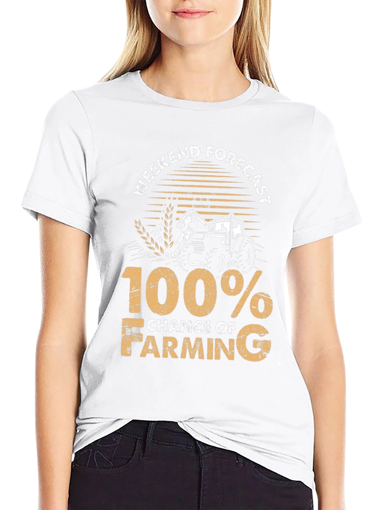 Farming Forecast T-Shirt - 100% Chance of Farming