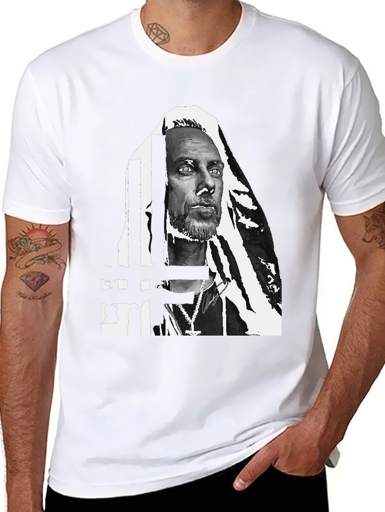 Graphic Print Crew Neck T-Shirt