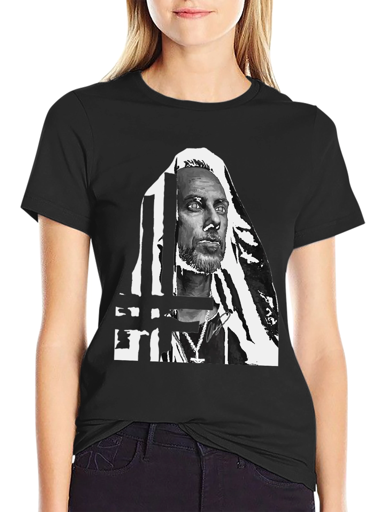 Graphic Print Crew Neck T-Shirt