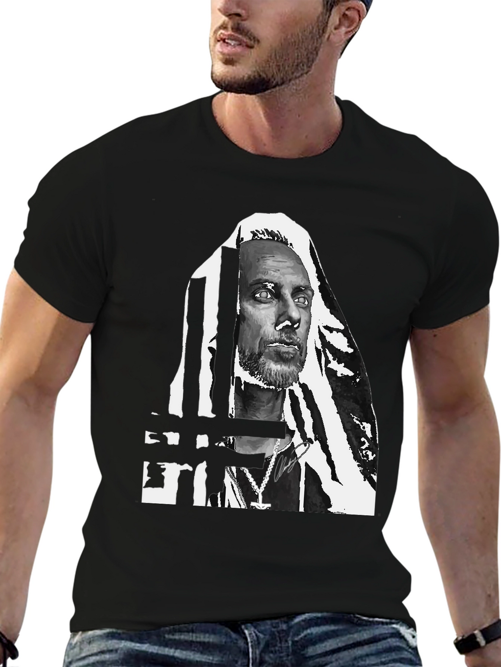 Graphic Print Crew Neck T-Shirt