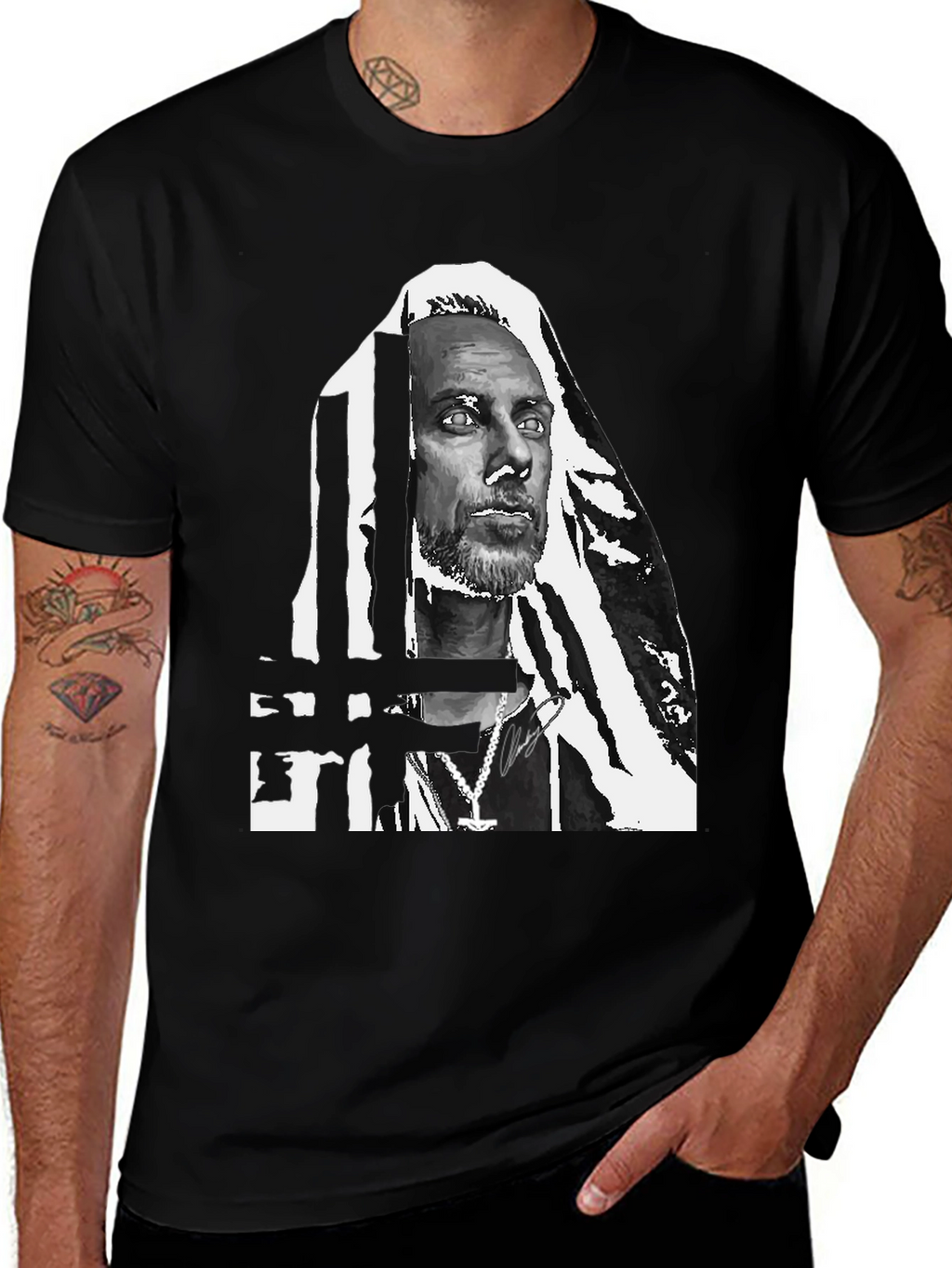 Graphic Print Crew Neck T-Shirt