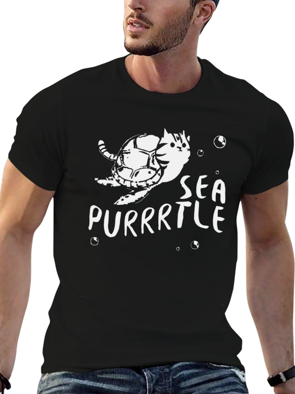 Purrrtle T-Shirt - Cat Turtle Pun Tee