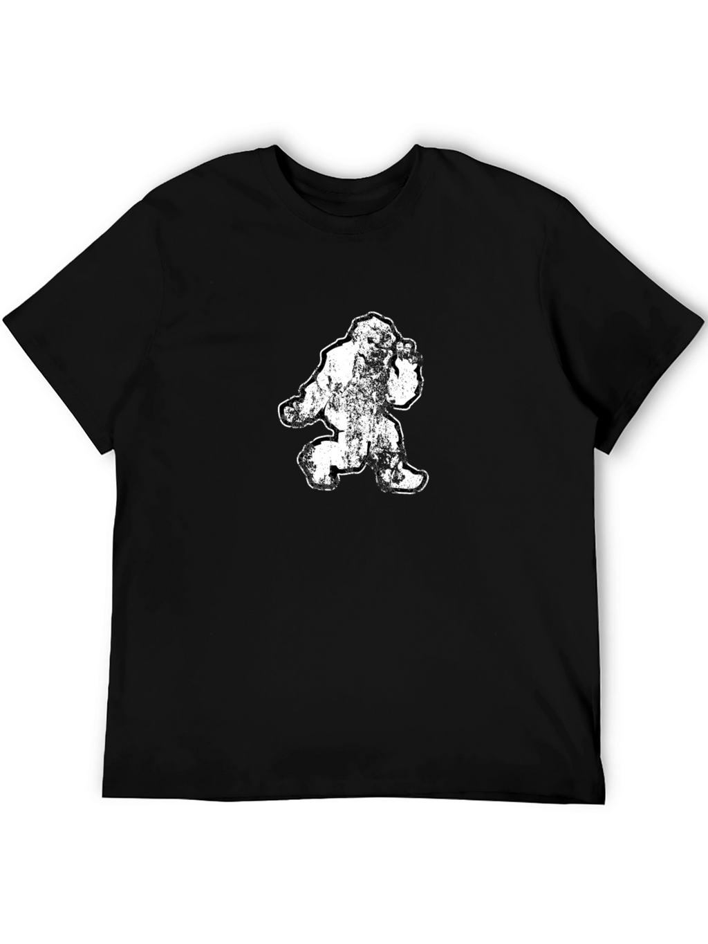 Sasquatch Graphic Tee - Black Cotton T-Shirt