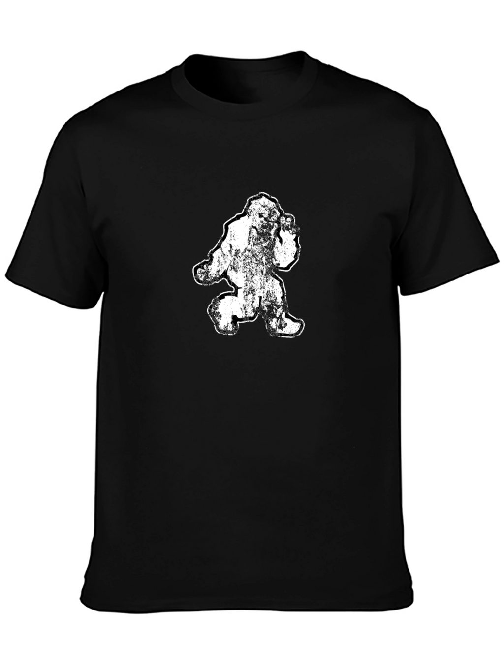 Sasquatch Graphic Tee - Black Cotton T-Shirt