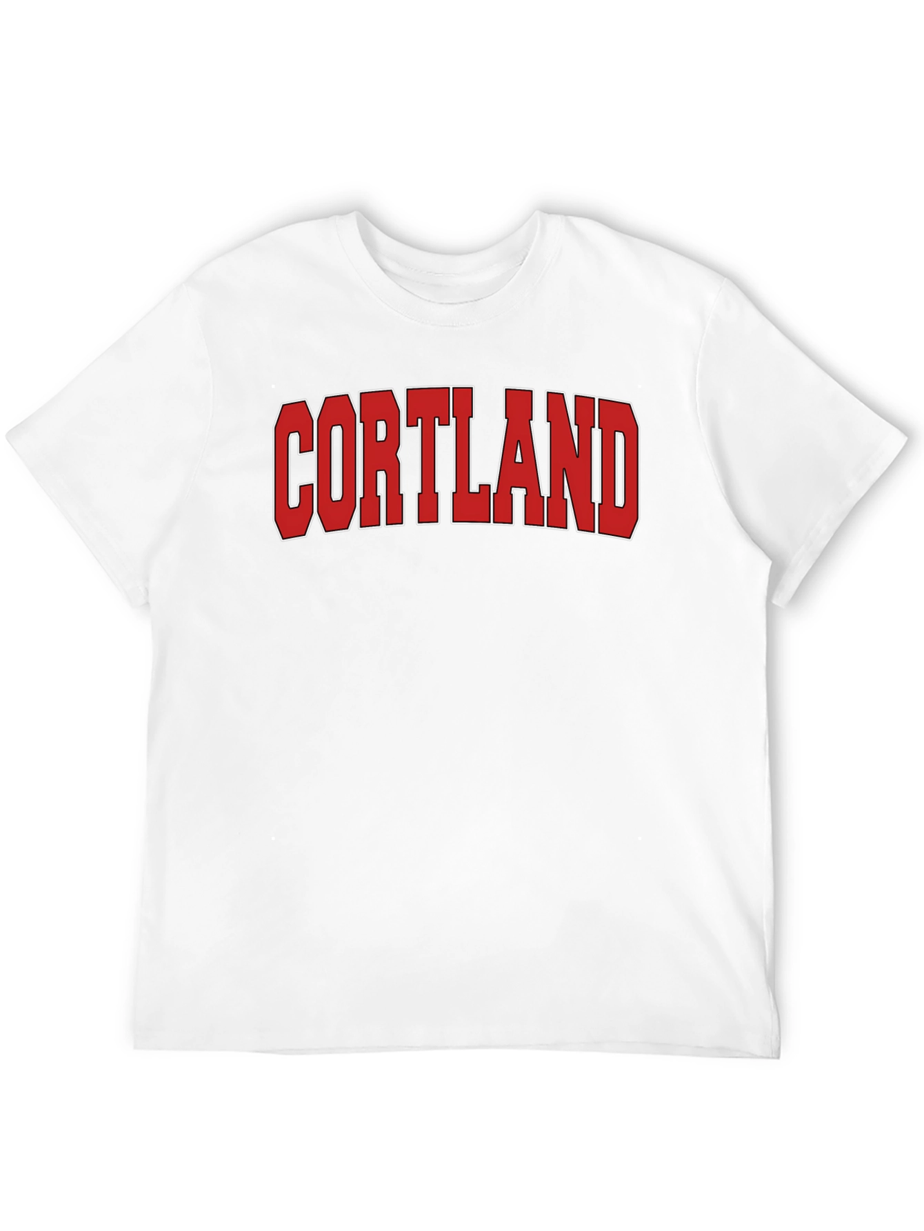 Cortland Graphic T-Shirt Bold Red Text