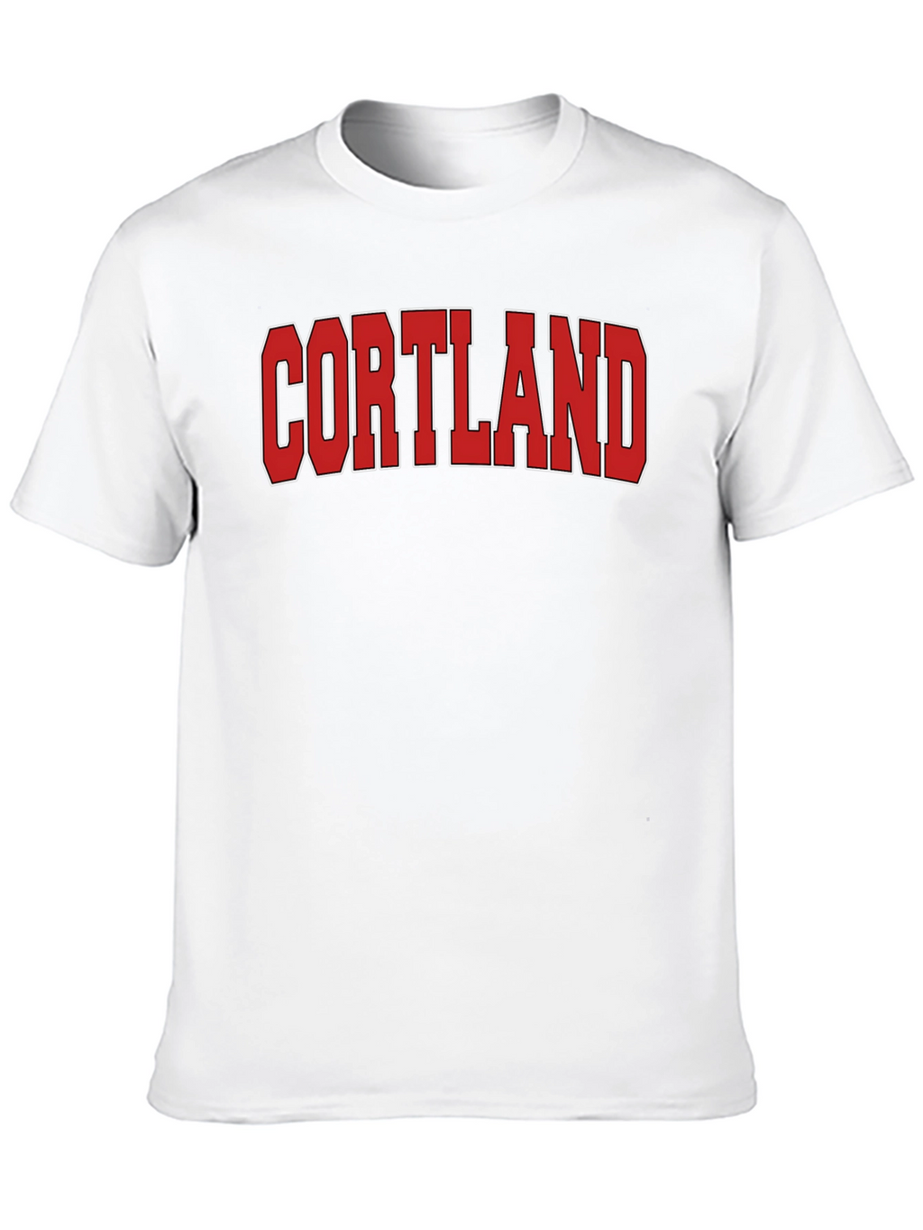 Cortland Graphic T-Shirt Bold Red Text