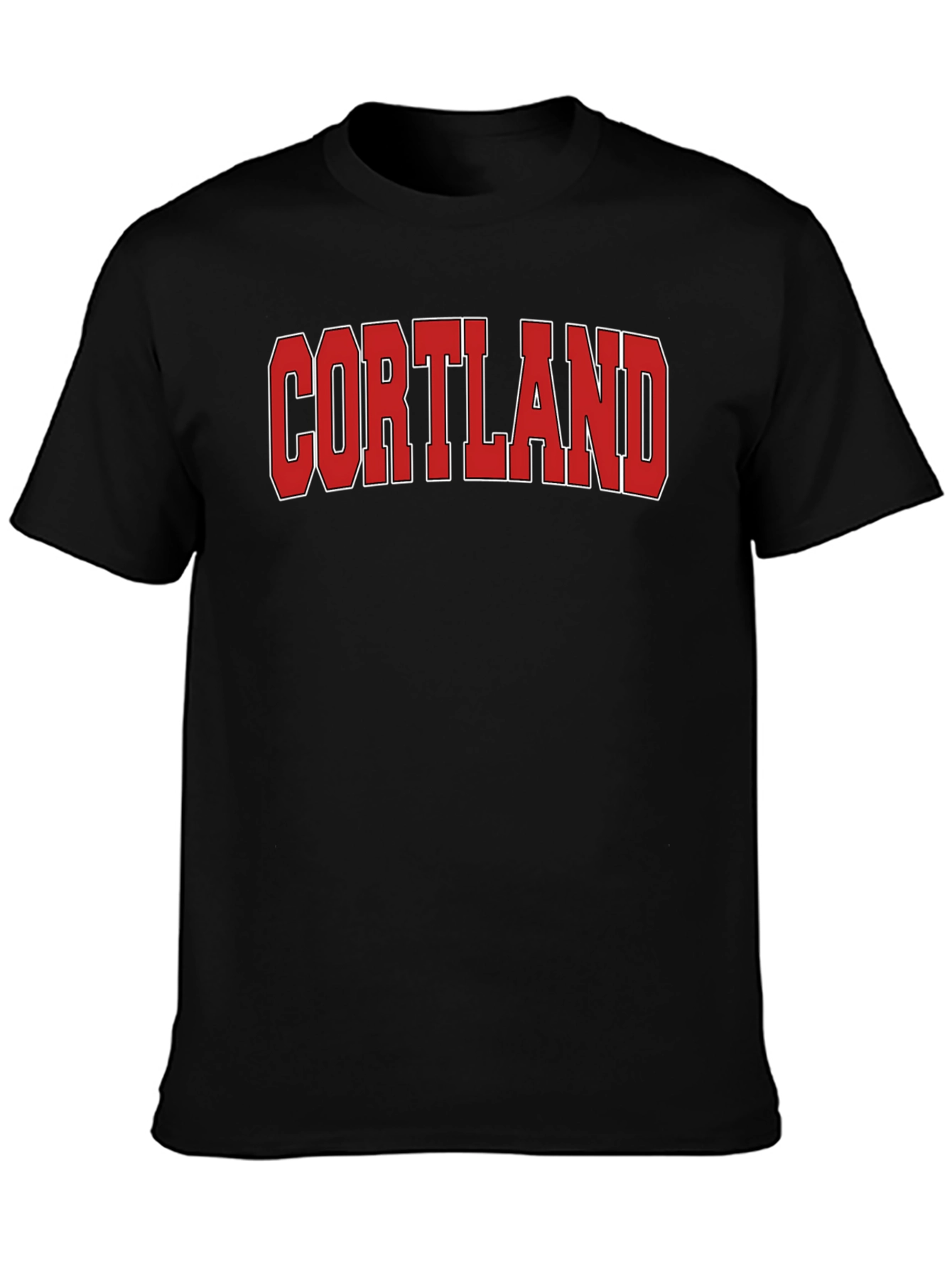 Cortland Graphic T-Shirt Bold Red Text