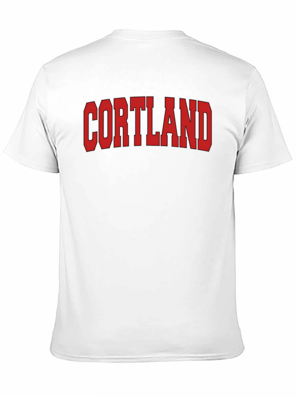 Cortland Graphic T-Shirt Bold Red Text