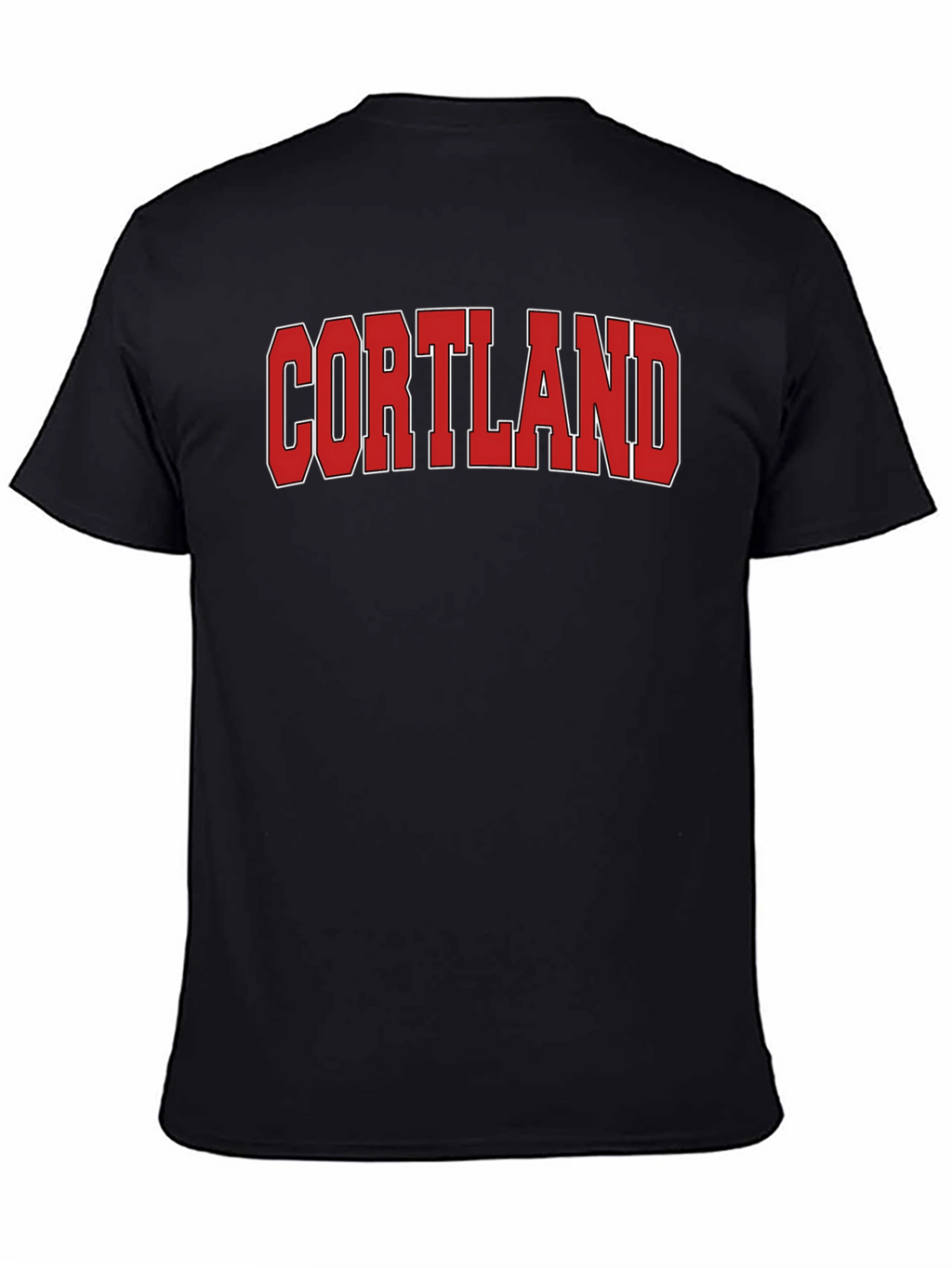 Cortland Graphic T-Shirt Bold Red Text