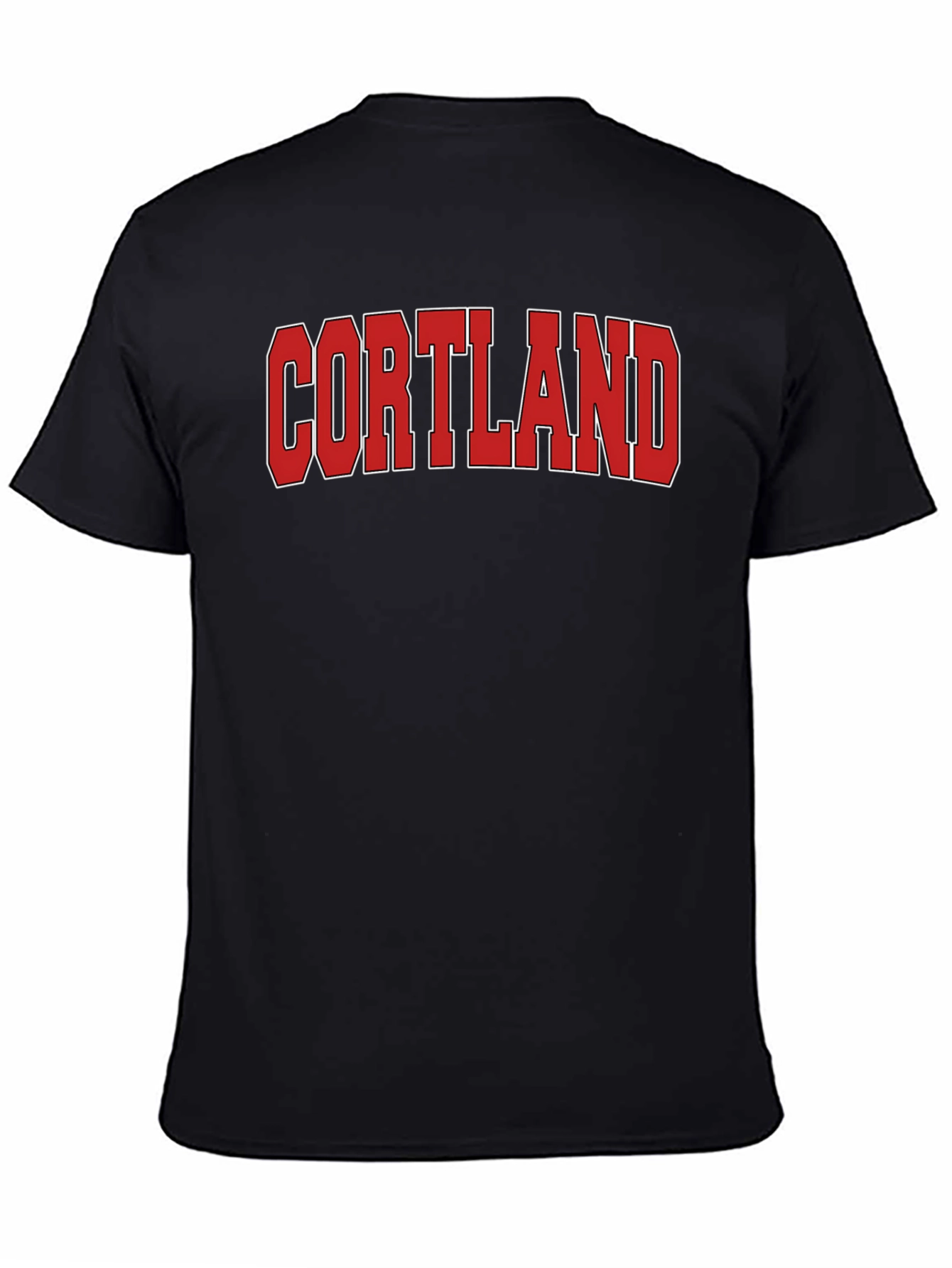 Cortland Graphic T-Shirt Bold Red Text
