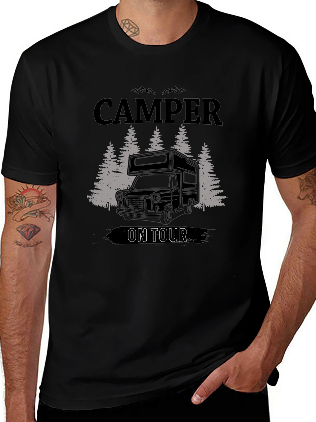 Camper On Tour Graphic Tee