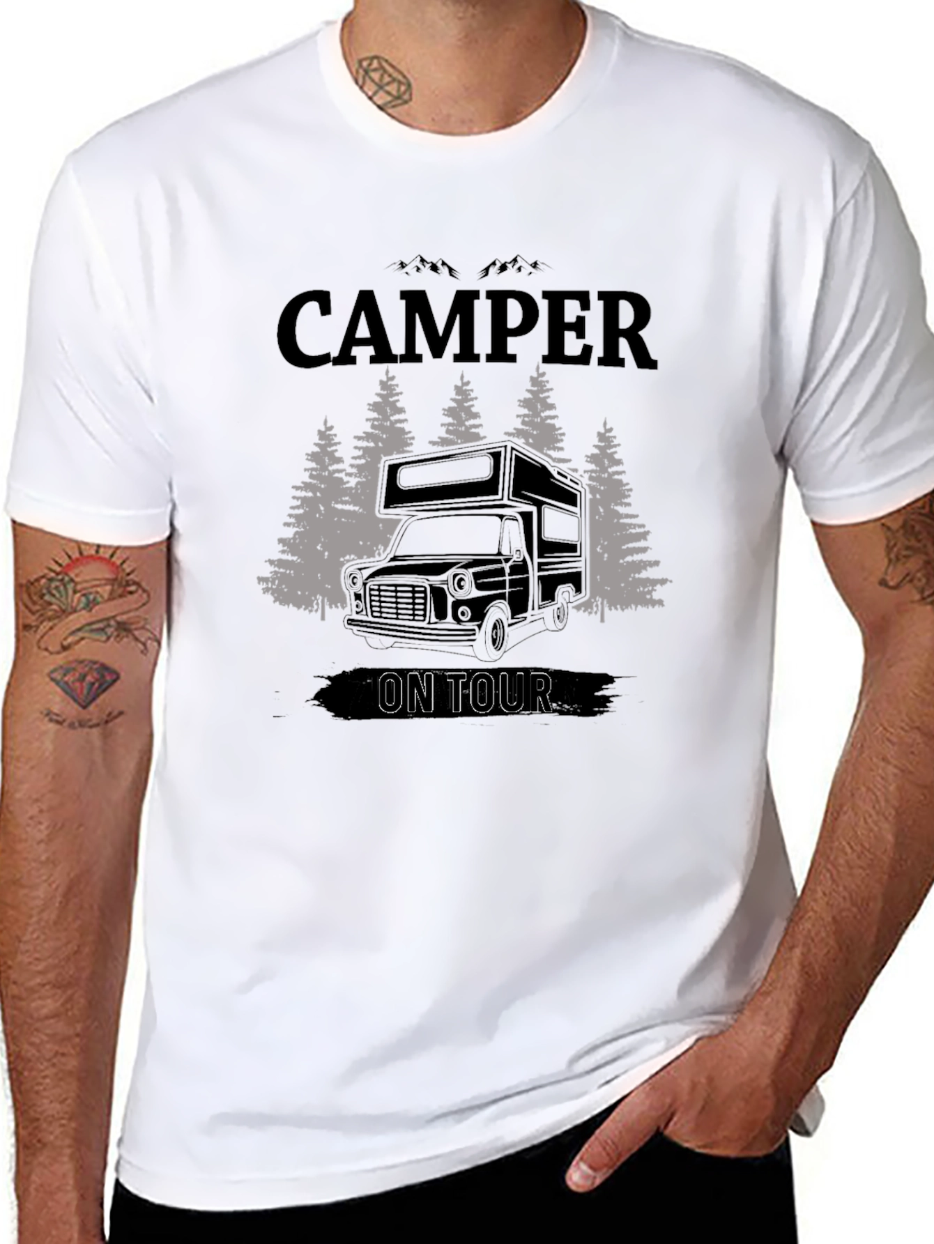 Camper On Tour Graphic Tee