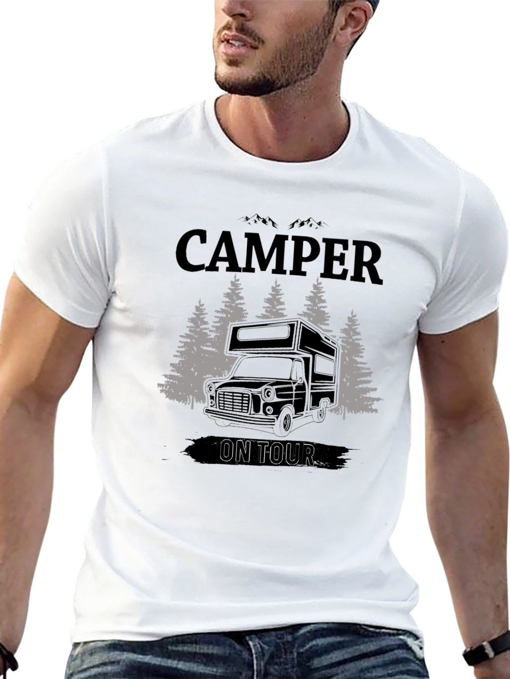 Camper On Tour Graphic Tee
