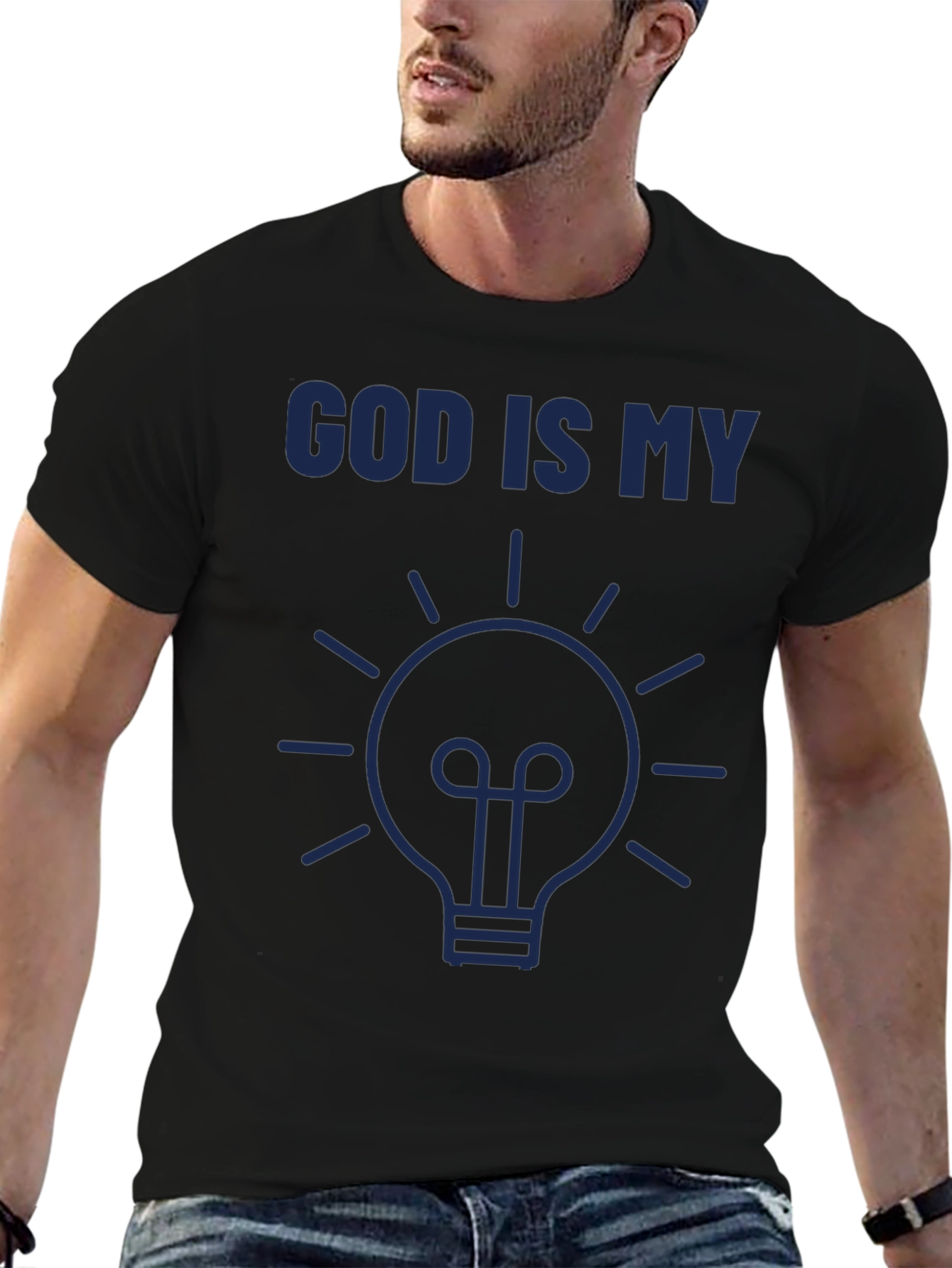 God Is My Idea T-Shirt - Religious Christian Faith Tee