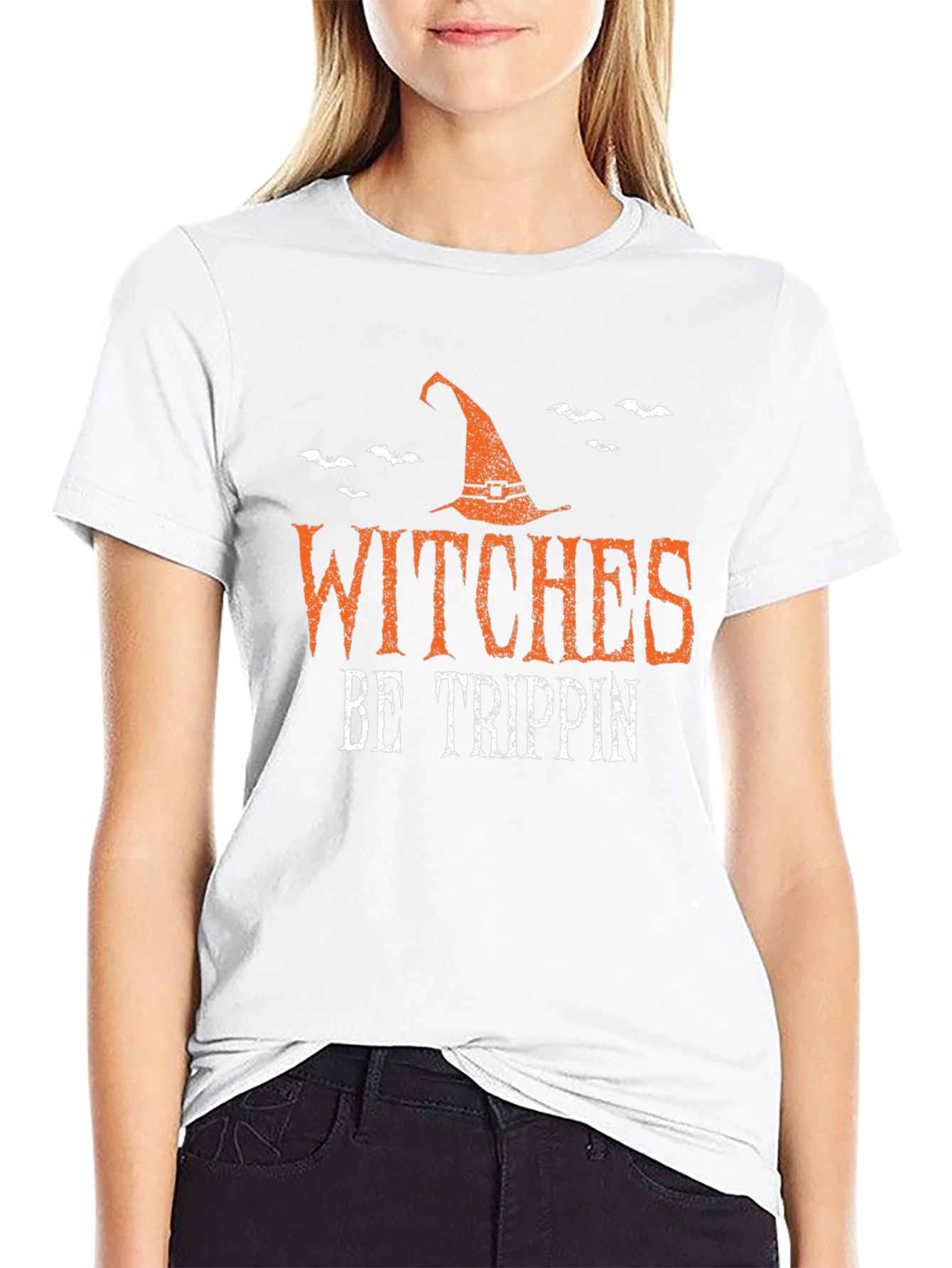Witches Be Trippin Halloween Graphic Tee