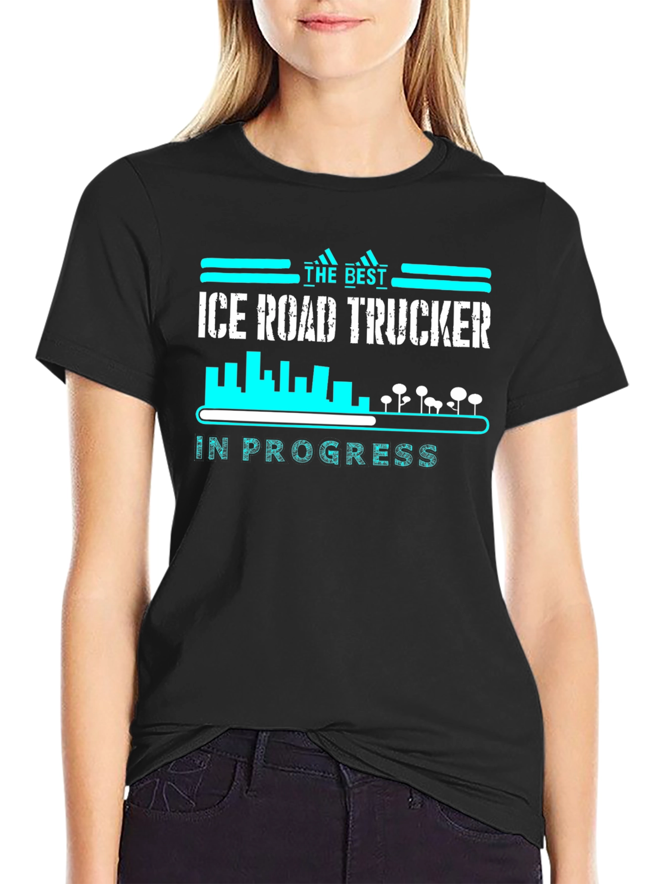 Ice Road Trucker T-Shirt - Black Cotton Tee