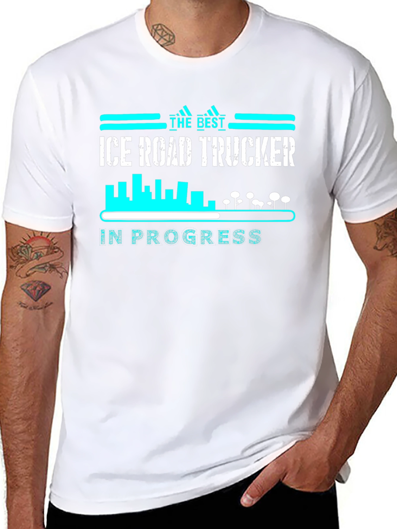 Ice Road Trucker T-Shirt - Black Cotton Tee