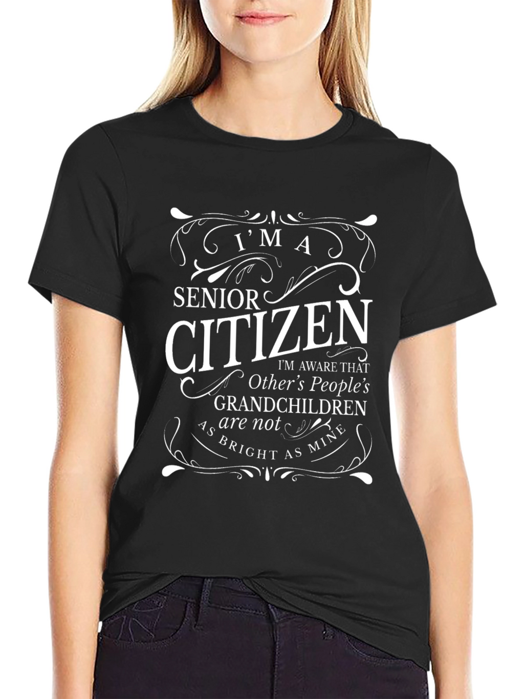Senior Citizen Grandchildren Graphic T-Shirt