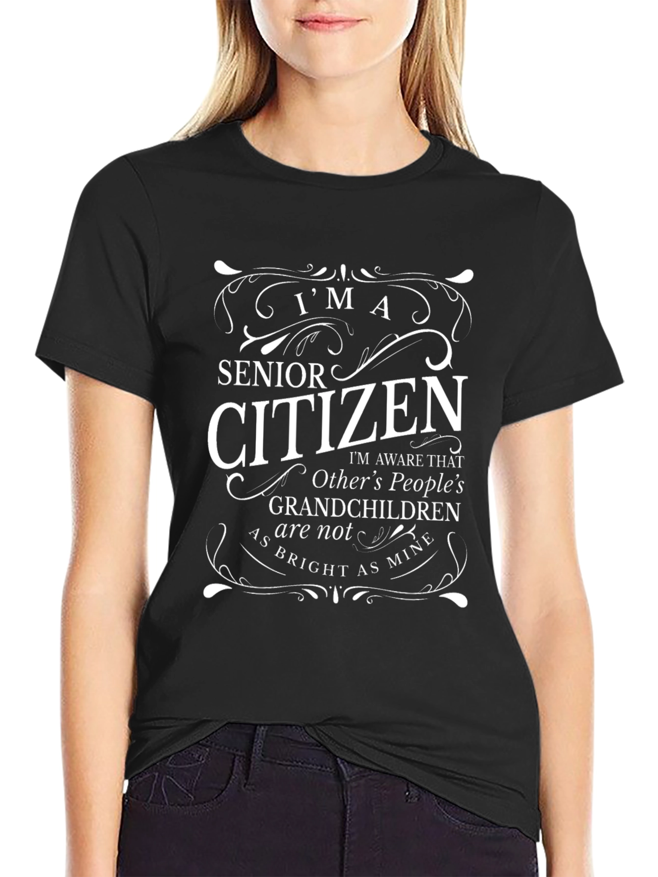 Senior Citizen Grandchildren Graphic T-Shirt