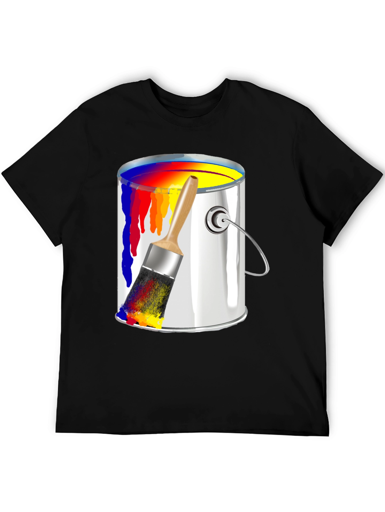 Paint Can & Brush Graphic T-Shirt