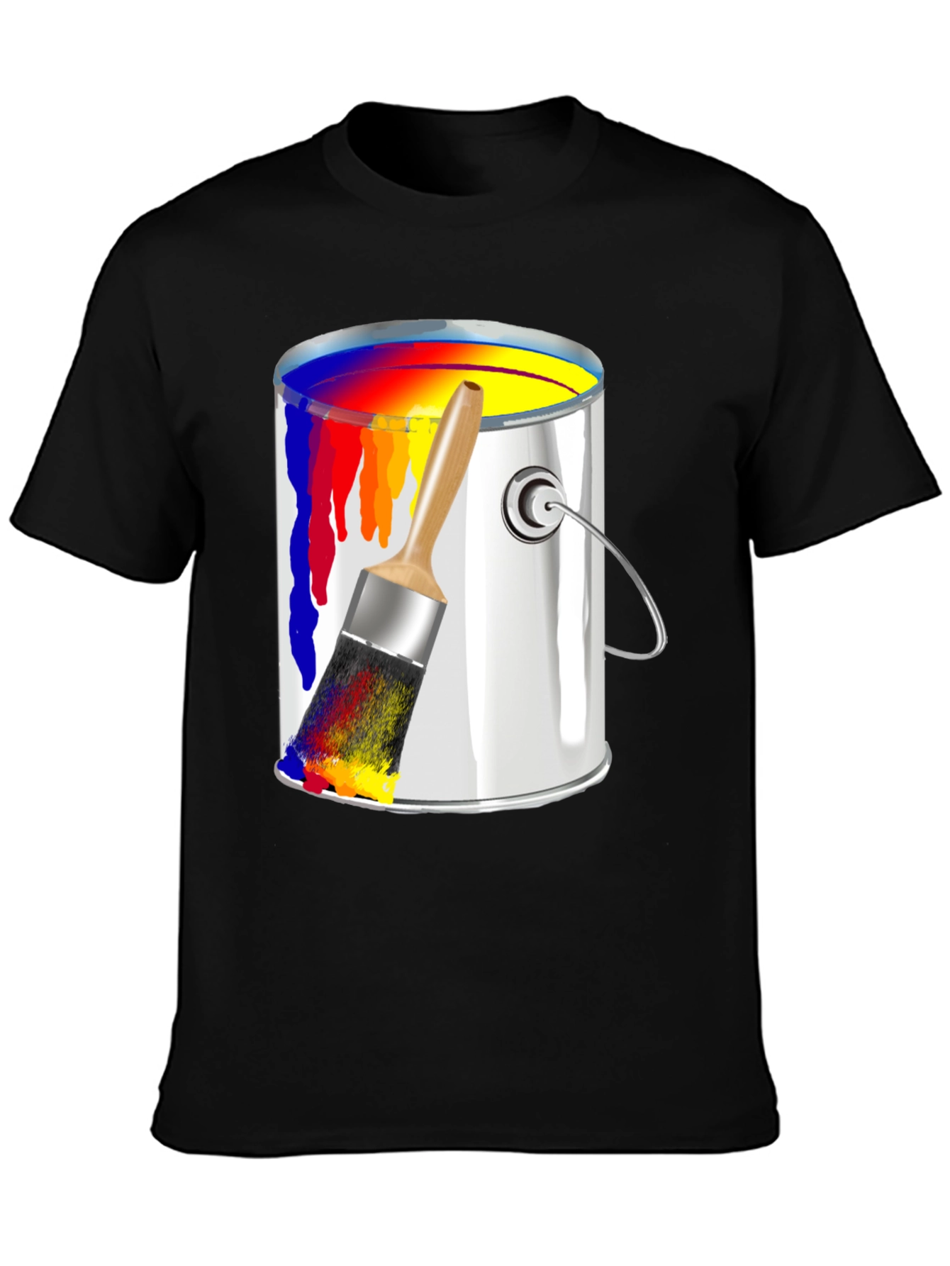 Paint Can & Brush Graphic T-Shirt