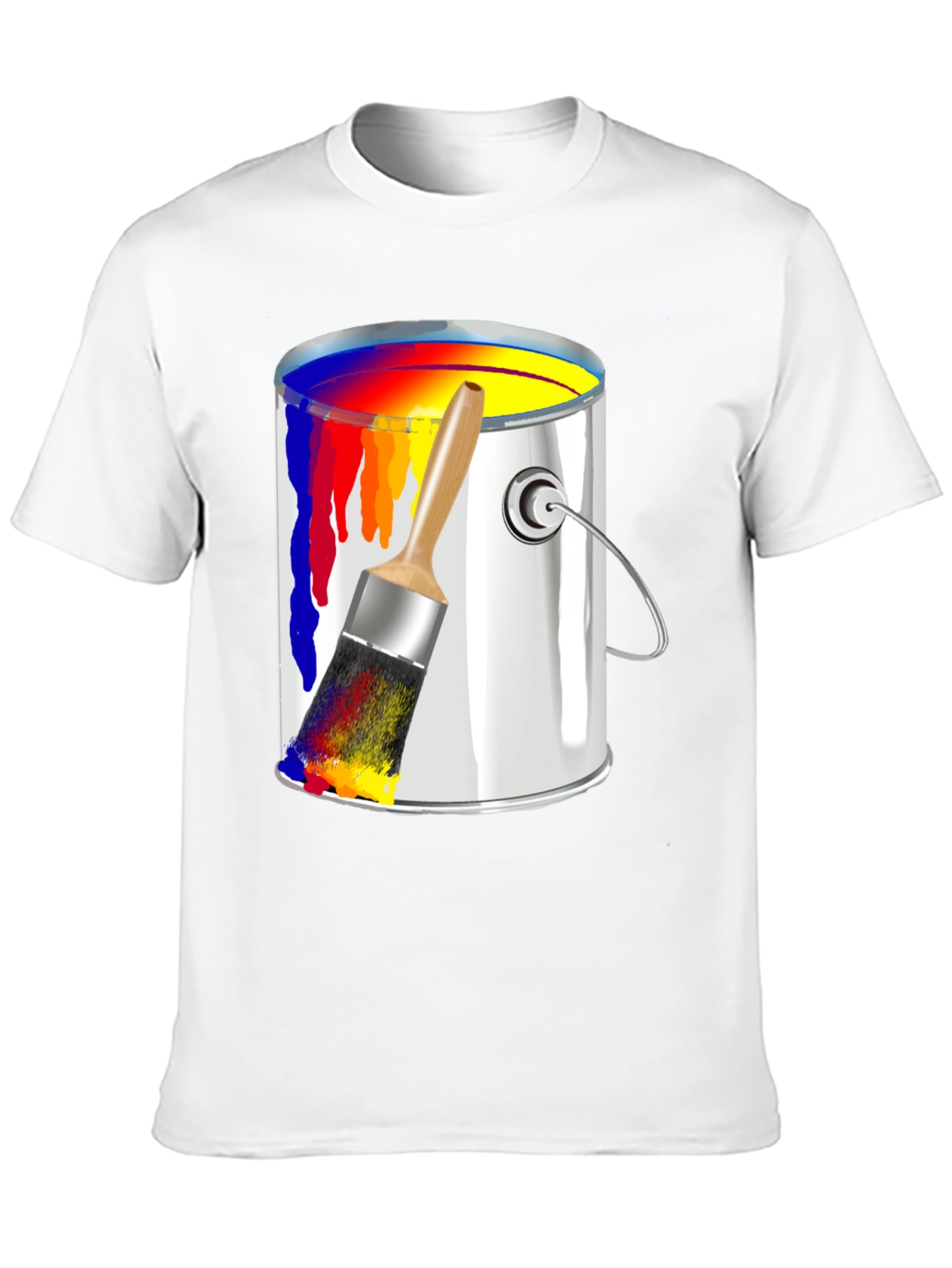 Paint Can & Brush Graphic T-Shirt