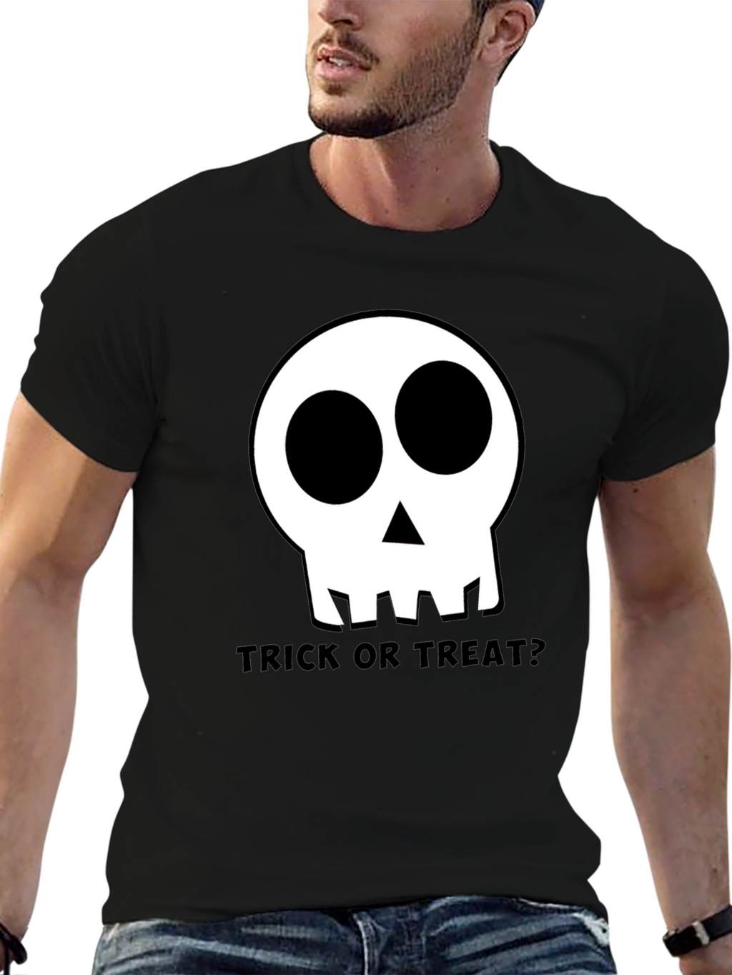 Halloween Skull T-Shirt - Trick or Treat?