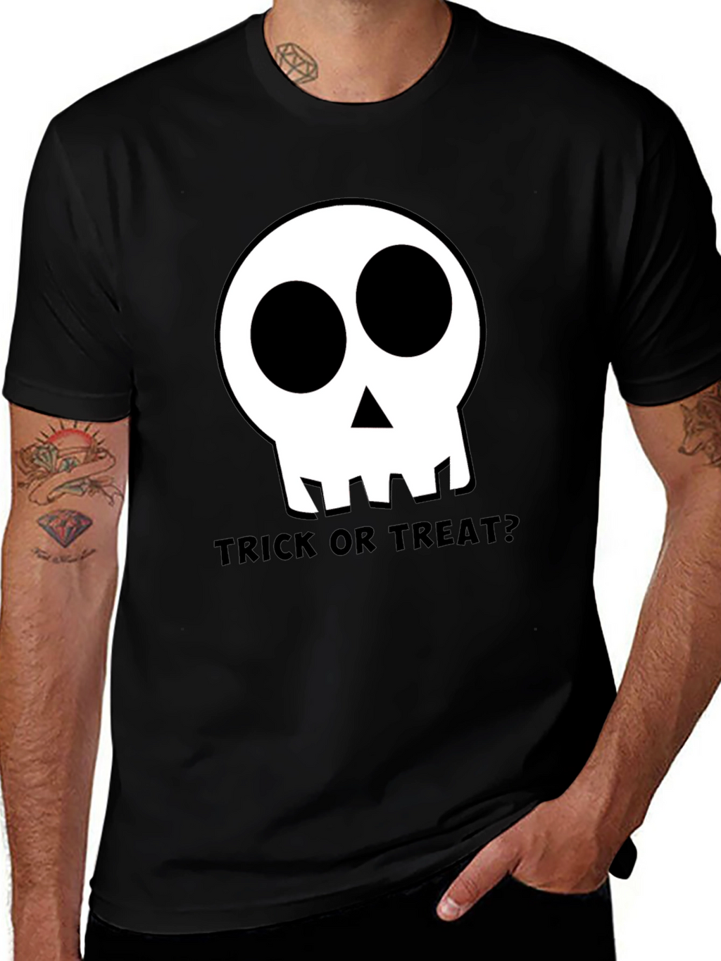 Halloween Skull T-Shirt - Trick or Treat?