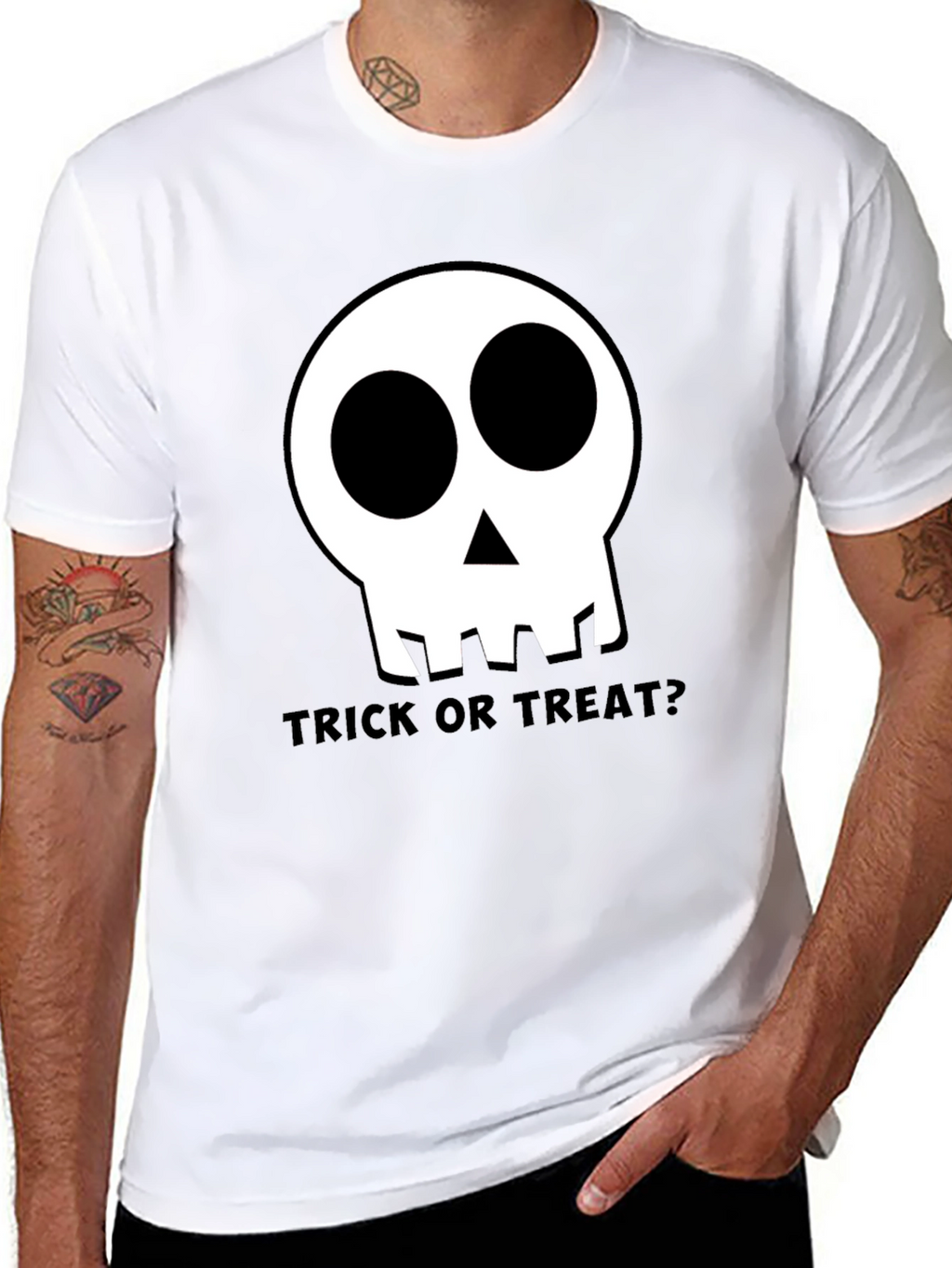Halloween Skull T-Shirt - Trick or Treat?