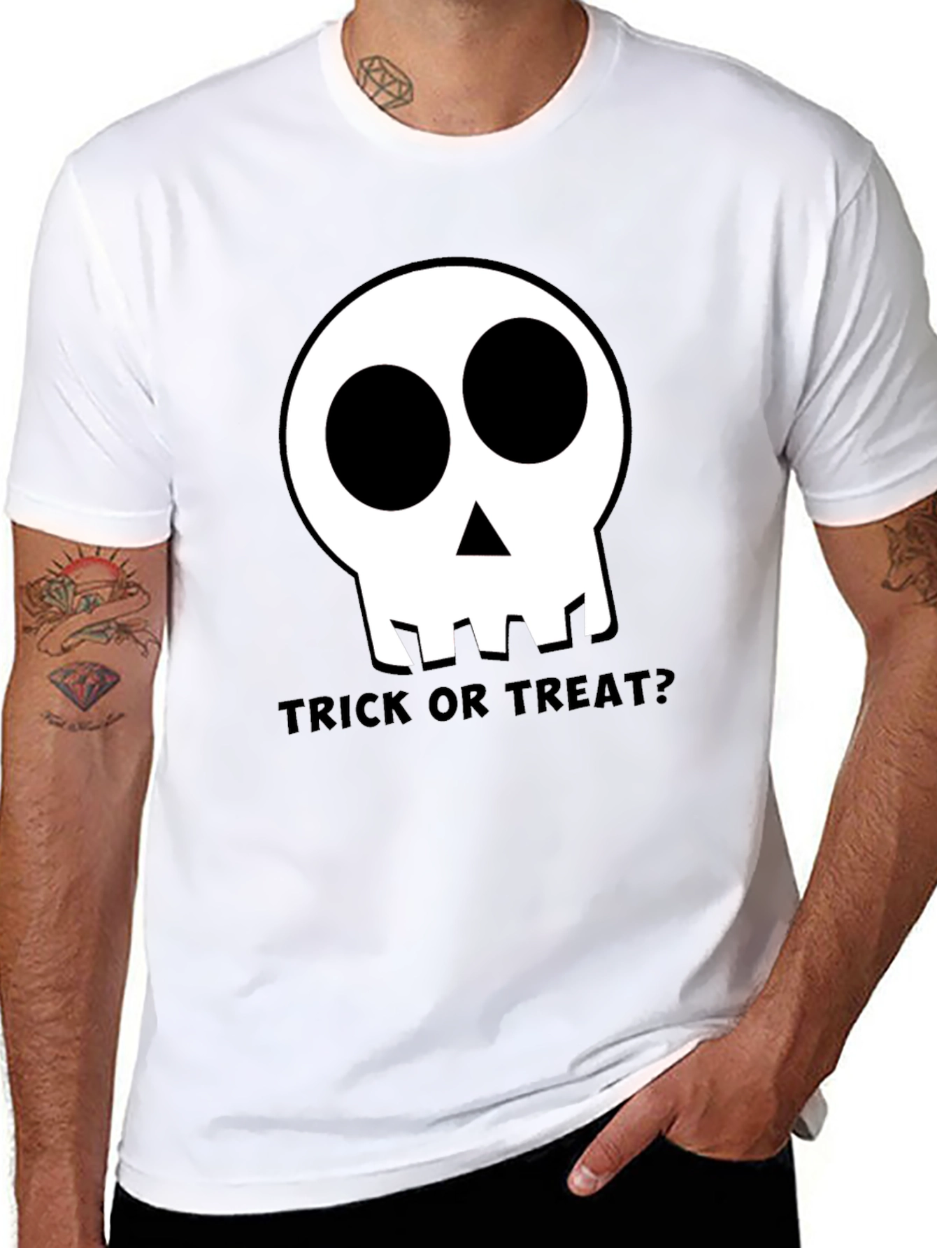 Halloween Skull T-Shirt - Trick or Treat?