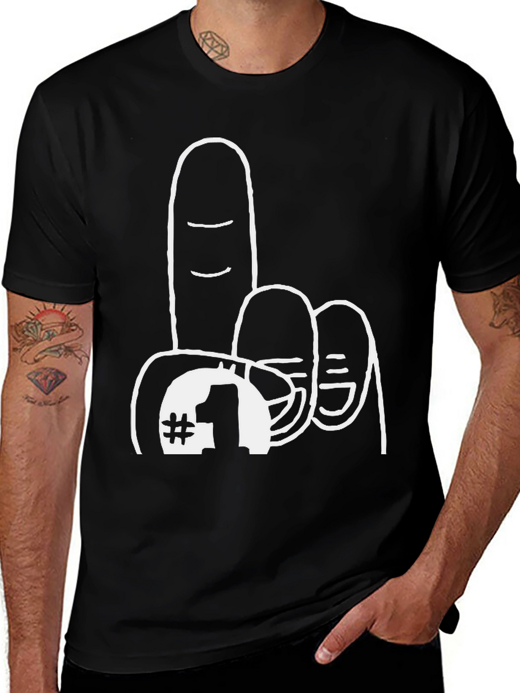 Number One Fan T-Shirt - Black