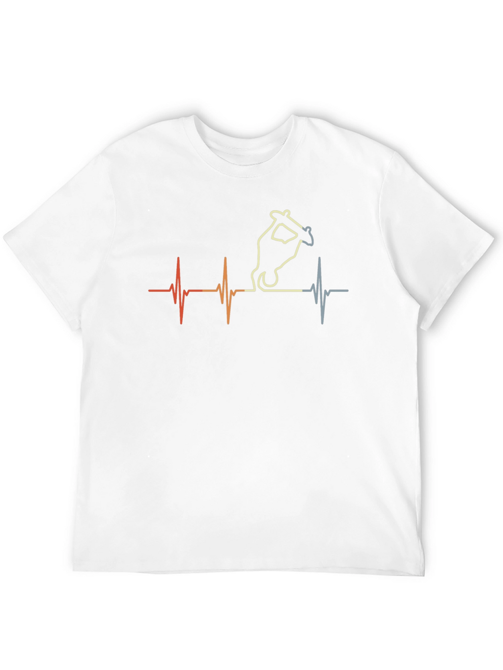 Skateboard Heartbeat Graphic Tee