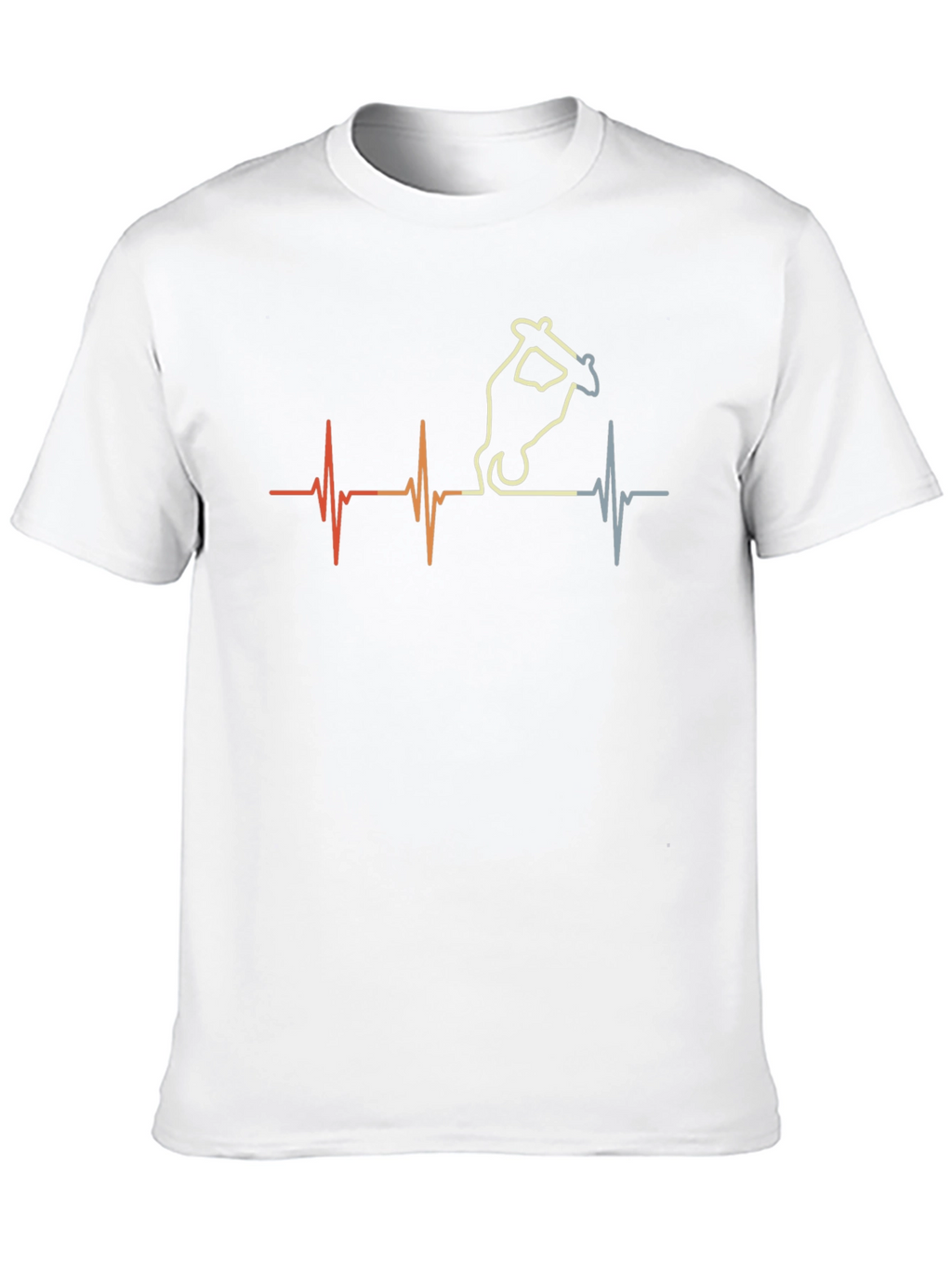 Skateboard Heartbeat Graphic Tee
