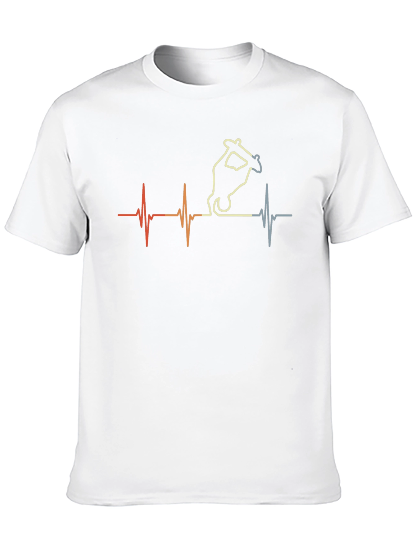 Skateboard Heartbeat Graphic Tee