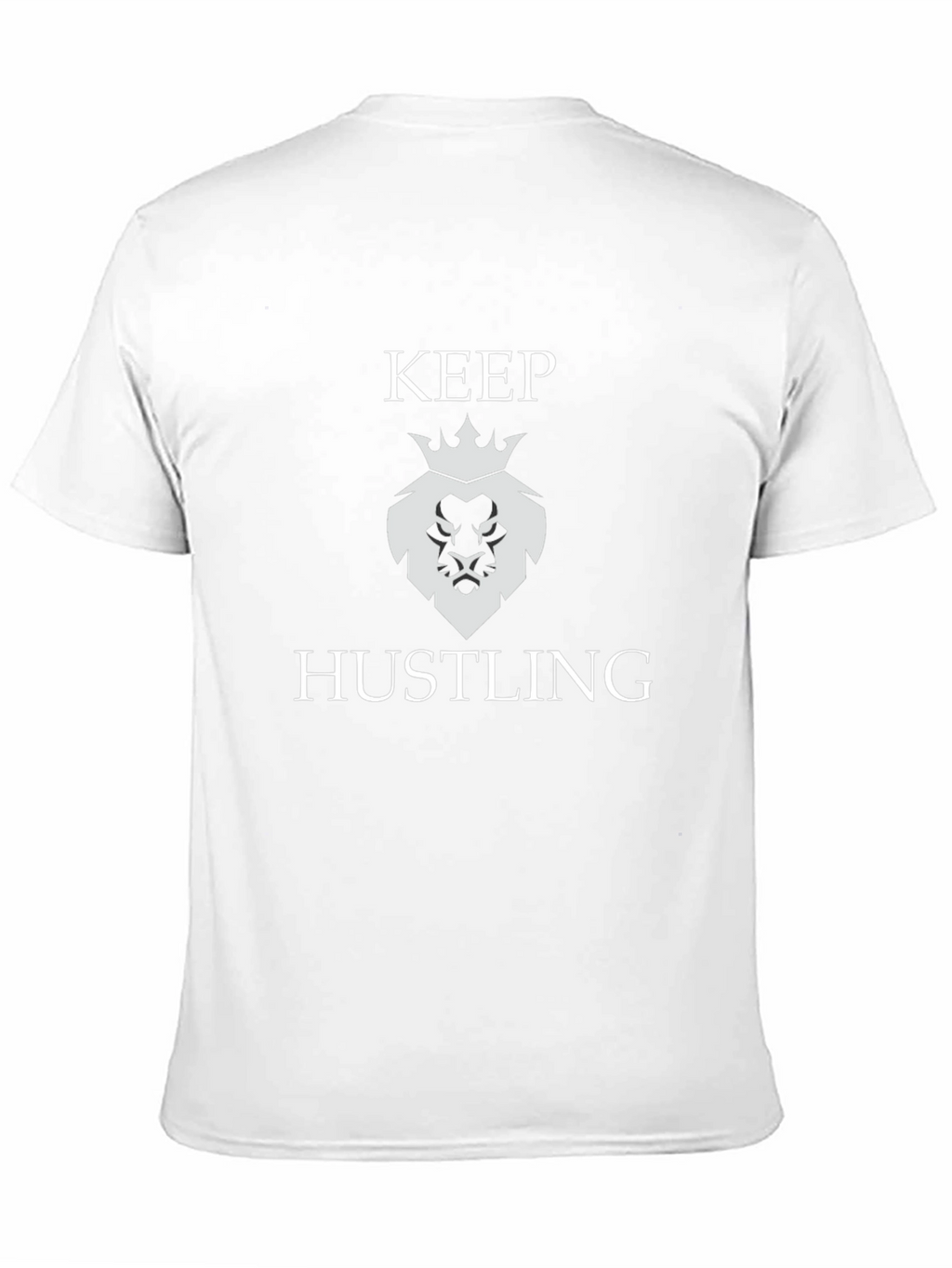 Keep Hustling Lion Graphic Tee - Black