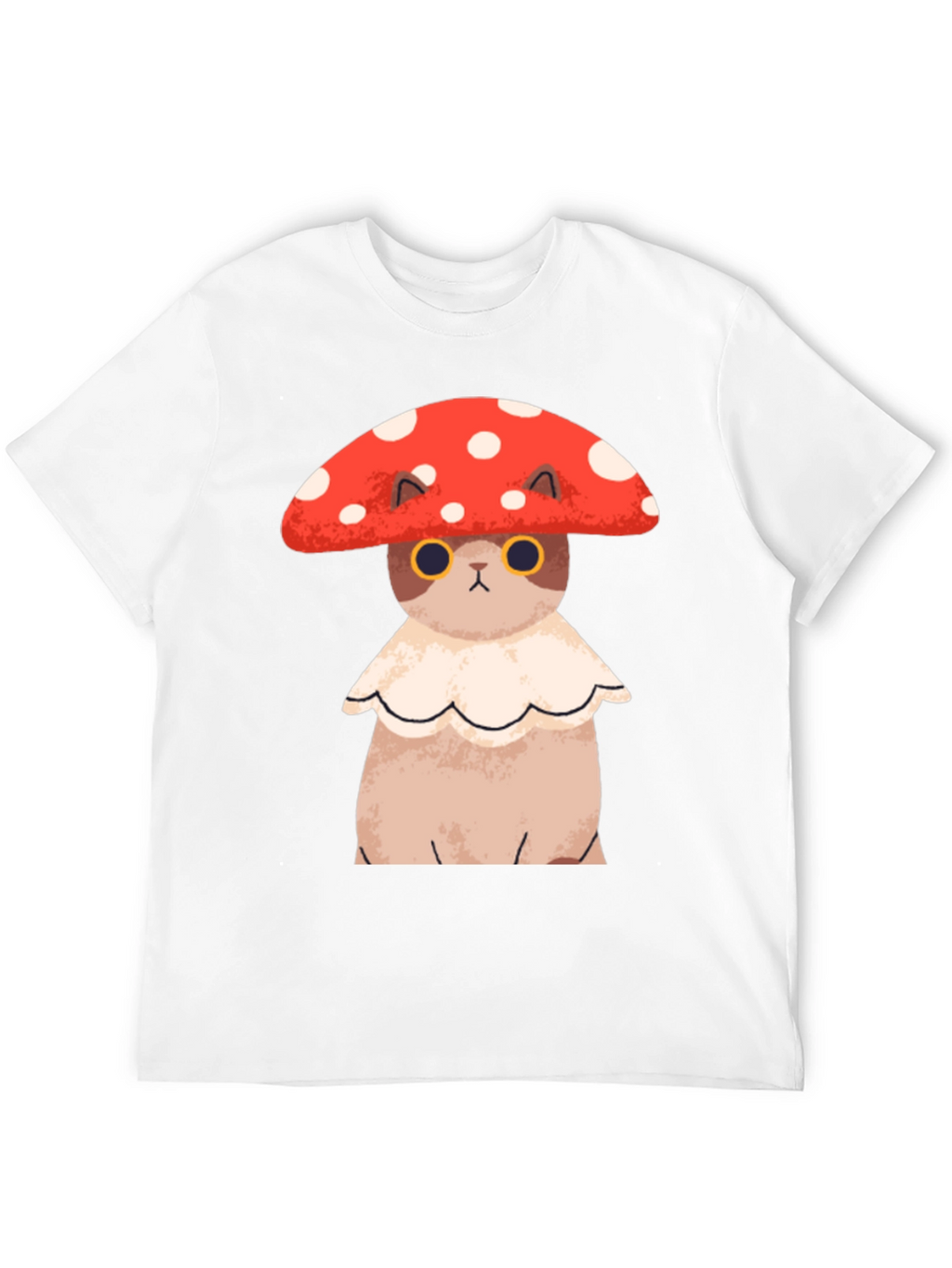 Mushroom Cat T-Shirt - Unique Graphic Tee