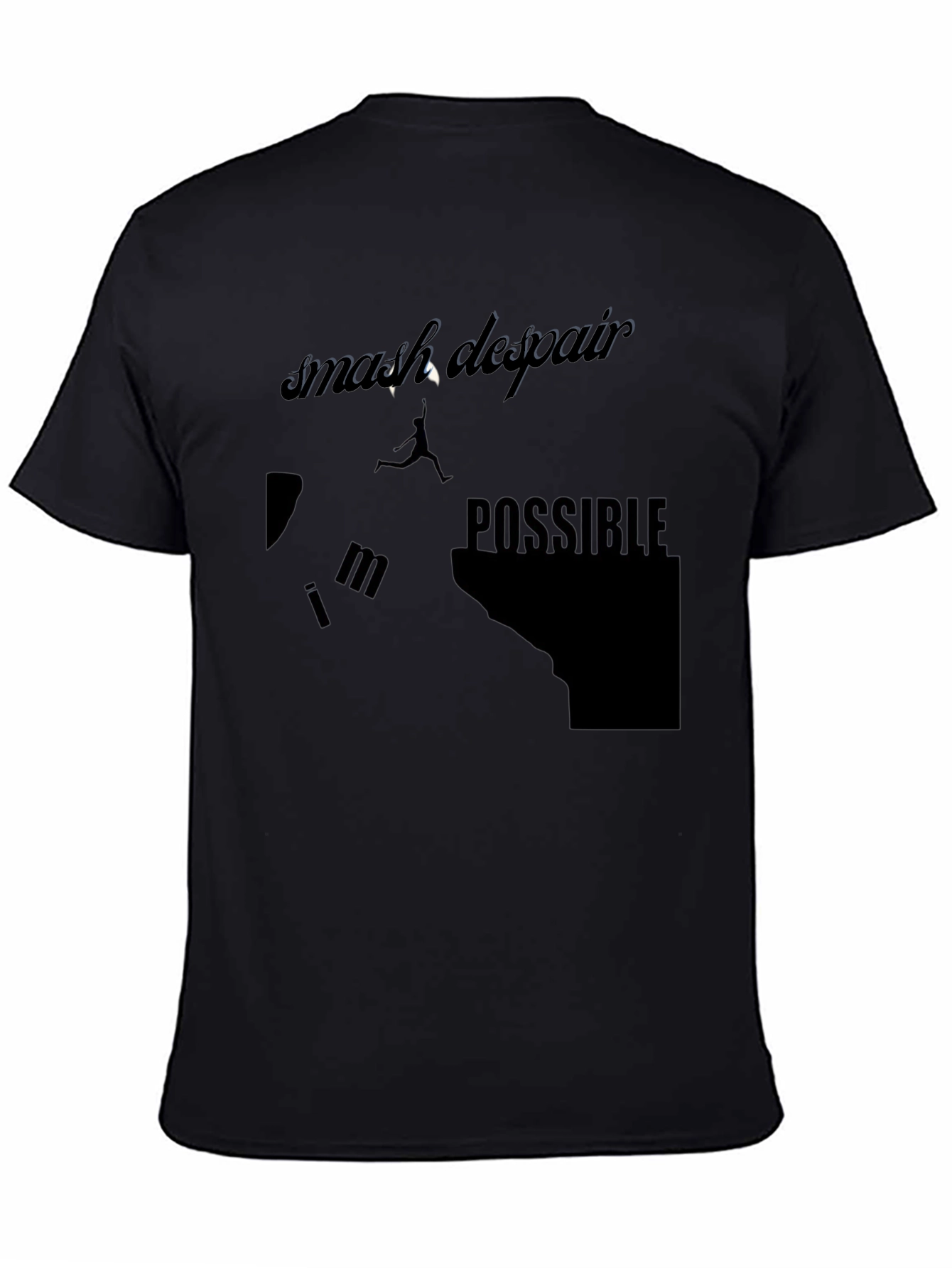 Smash Despair Possible Black Graphic Tee