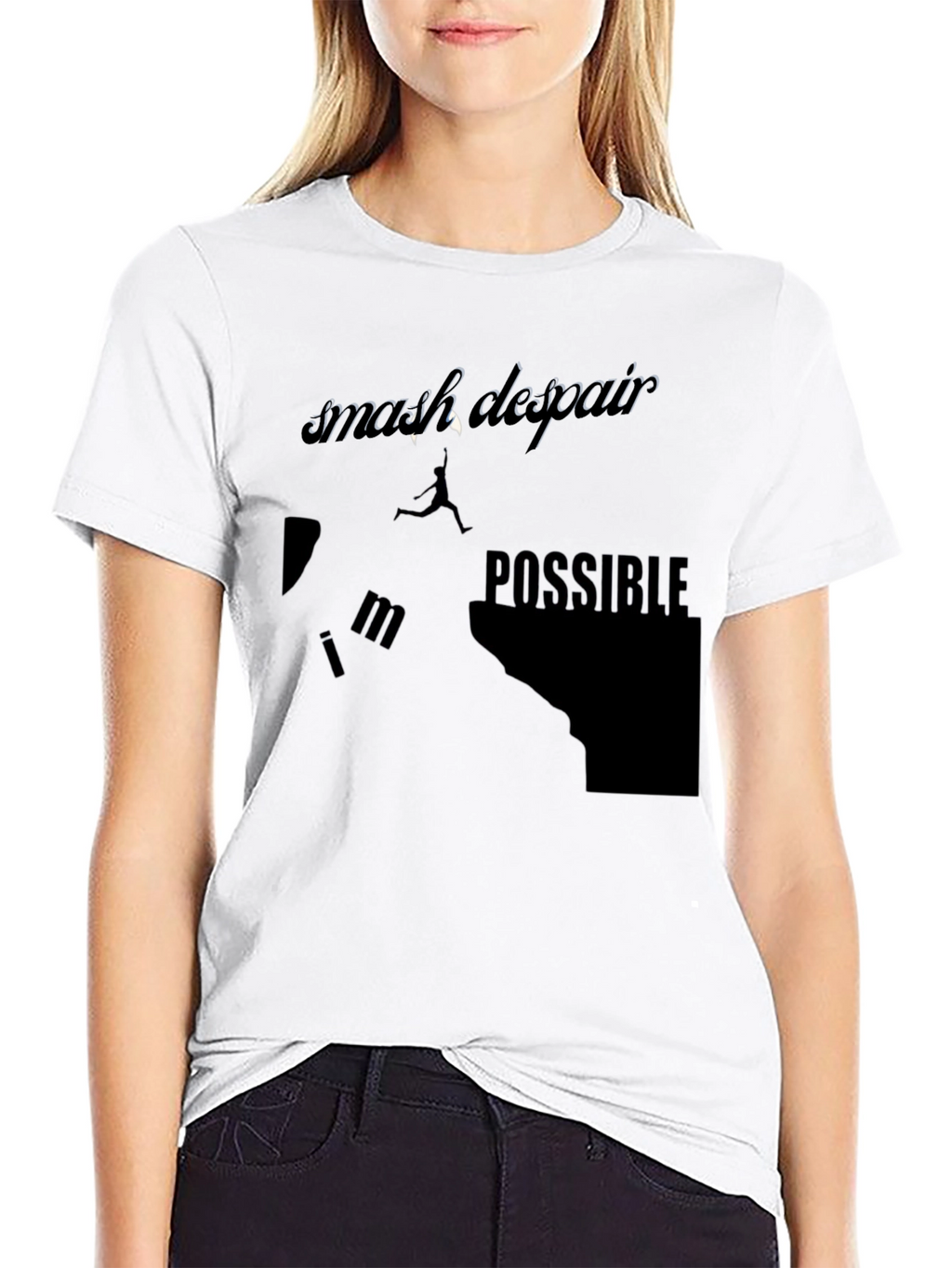 Smash Despair Possible Black Graphic Tee