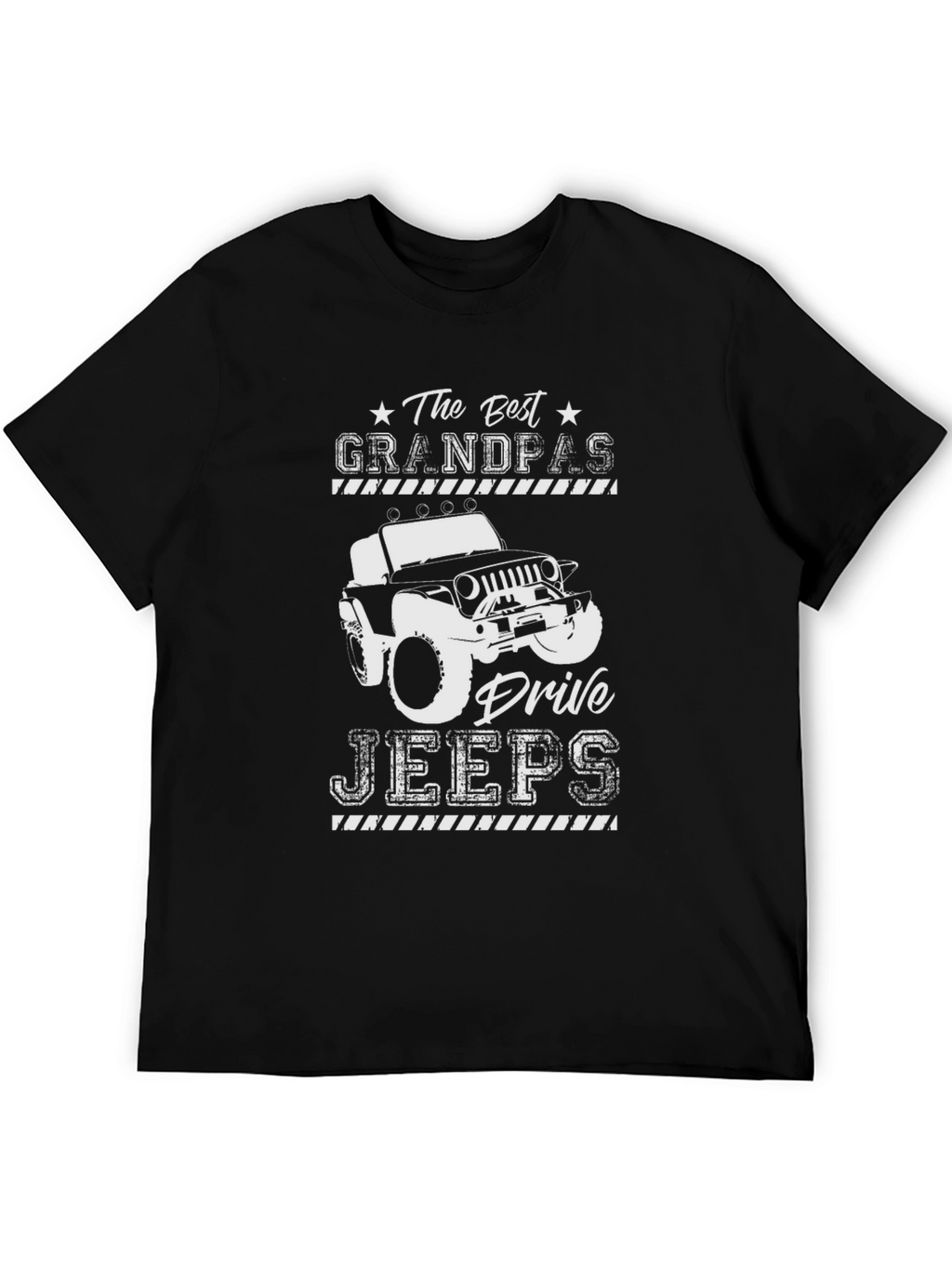 Best Grandpas Drive Jeeps Graphic Tee